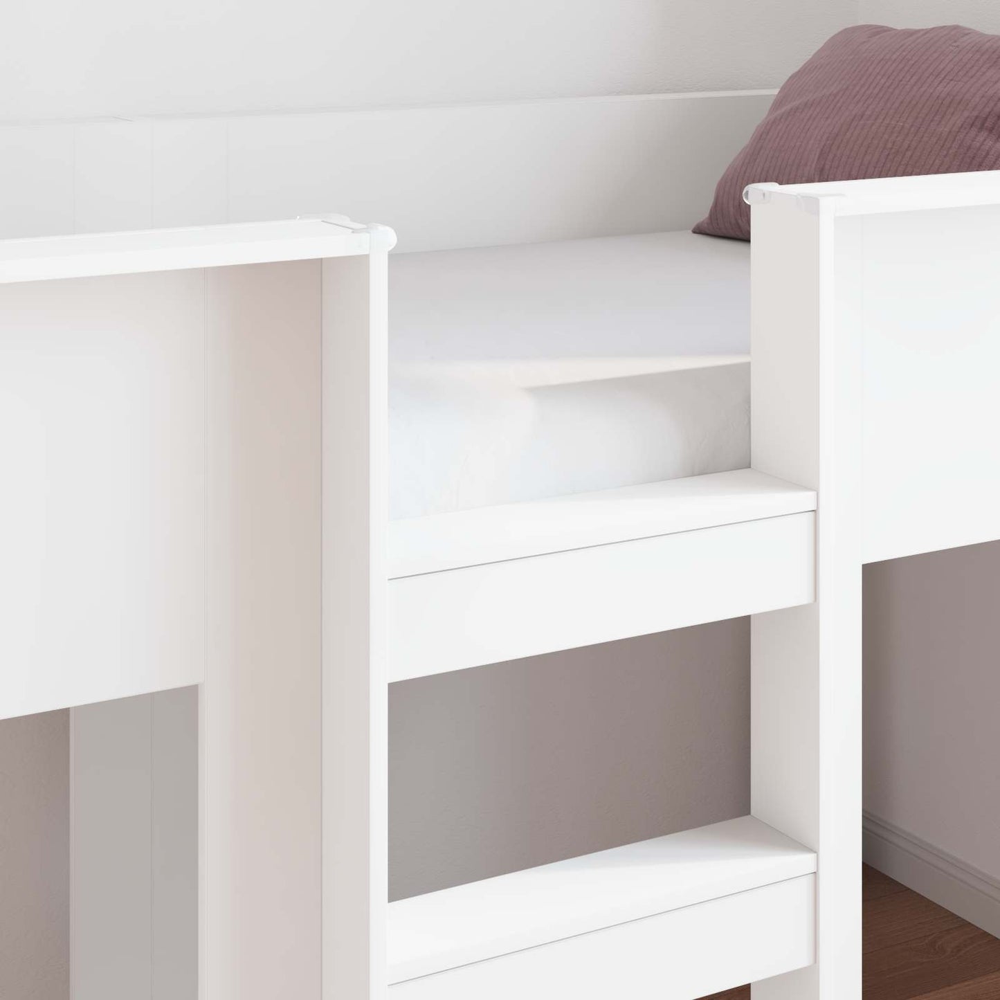 Bunk Bed for Kids White 100 x 200 cm Engineered wood