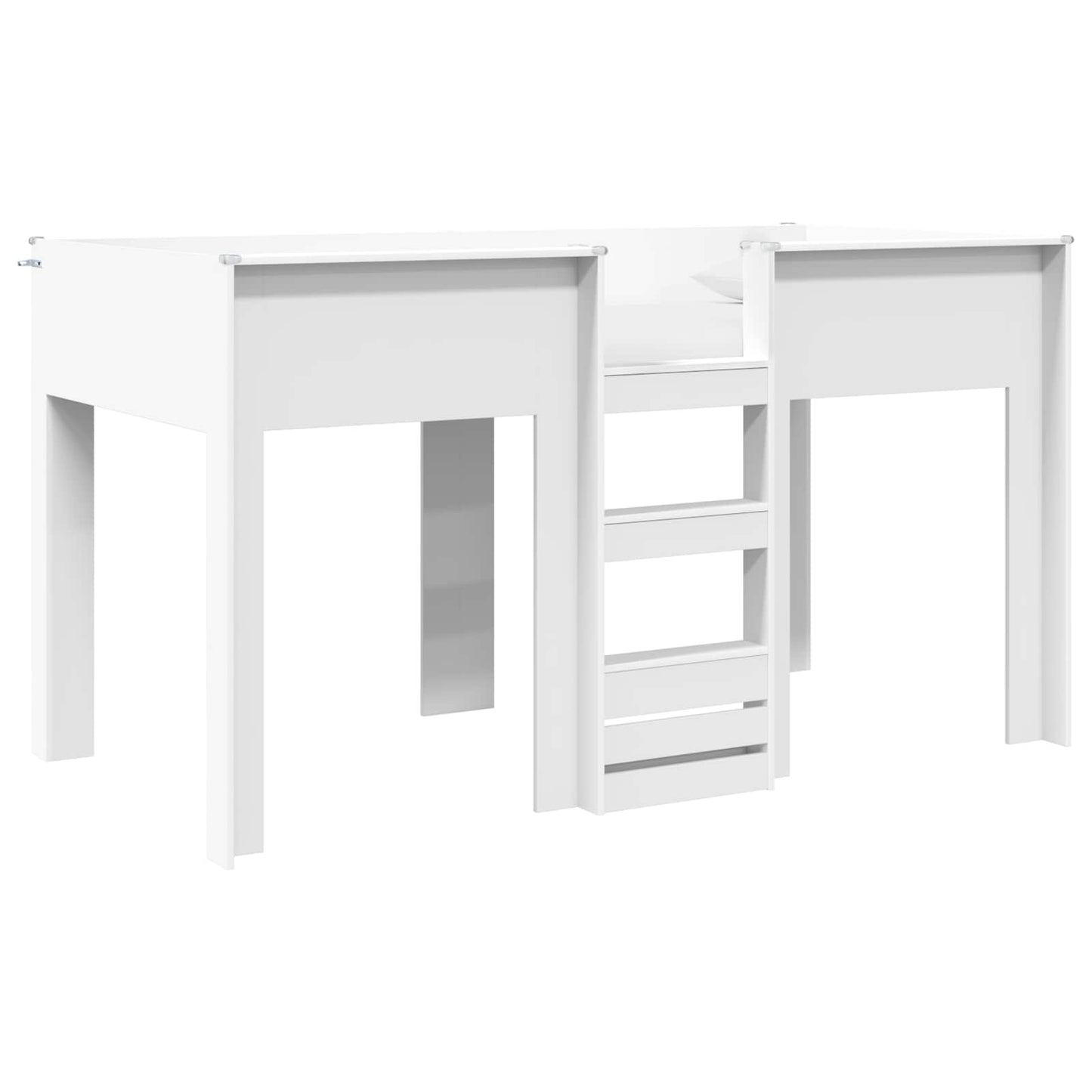 Bunk Bed for Kids White 100 x 200 cm Engineered wood