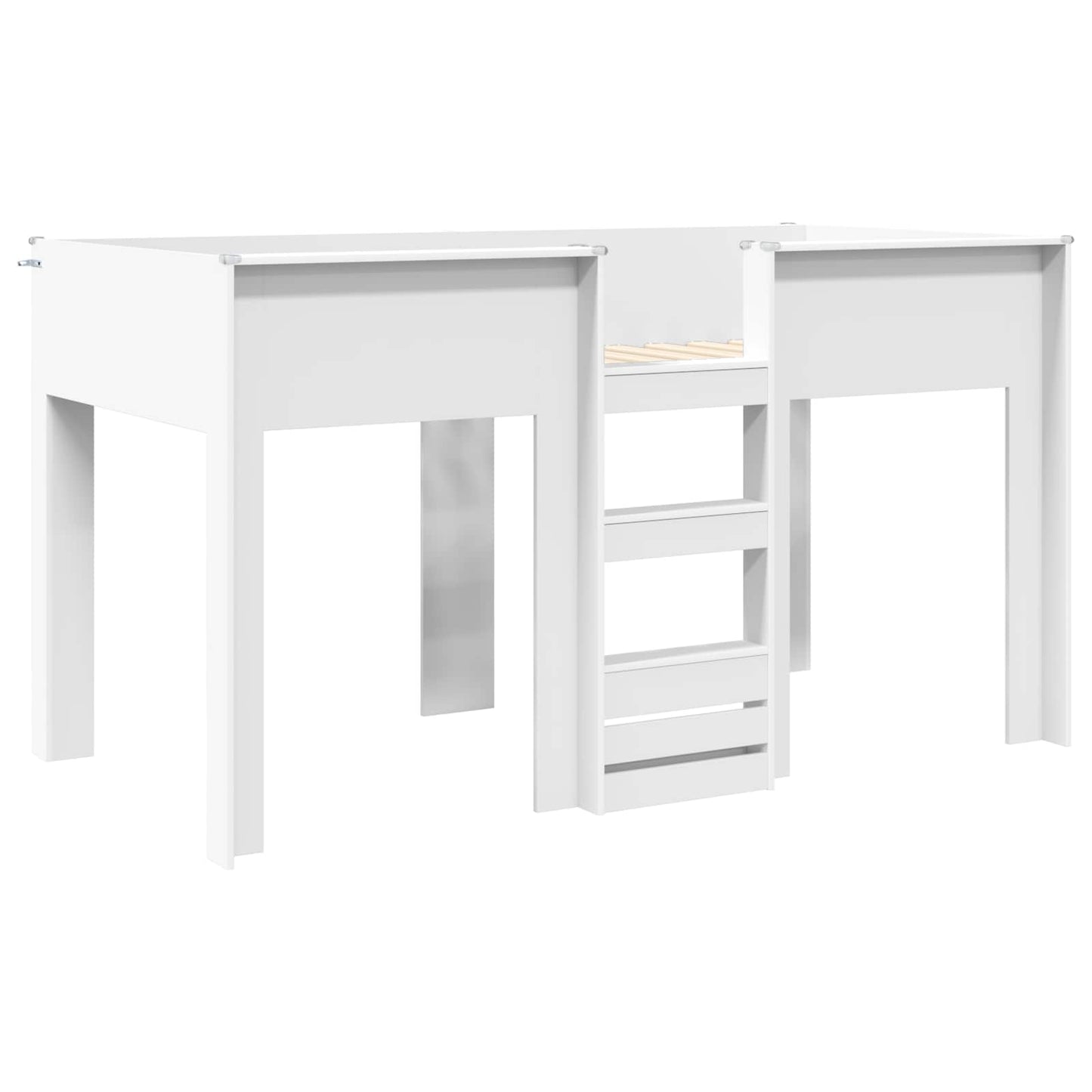 Bunk Bed for Kids White 100 x 200 cm Engineered wood