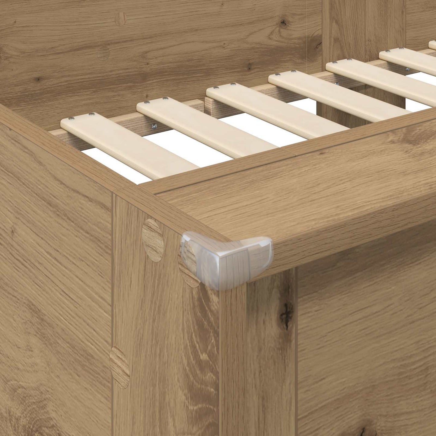 Bunk Bed for Kids Artisan Oak 100 x 200 cm Engineered wood