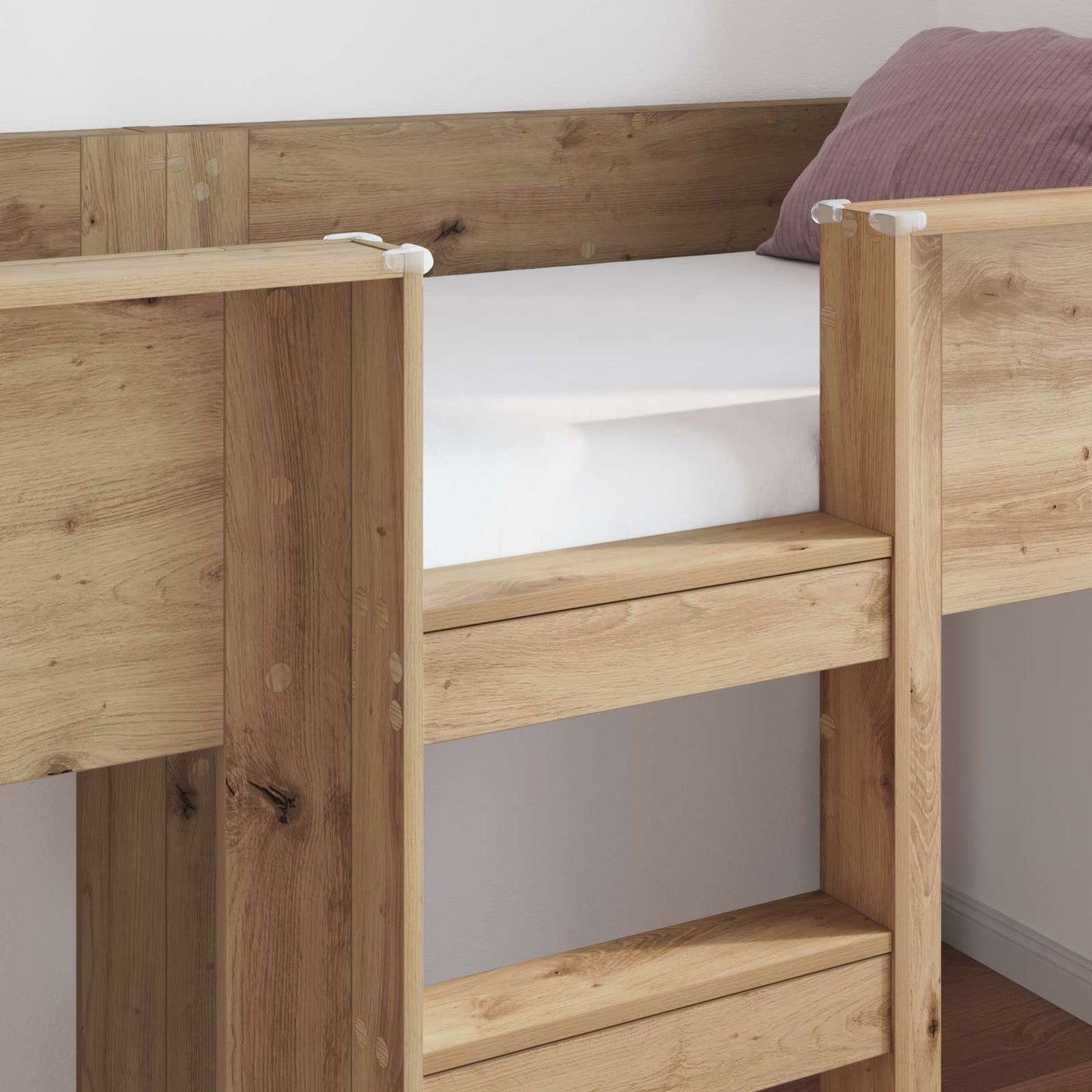 Bunk Bed for Kids Artisan Oak 100 x 200 cm Engineered wood