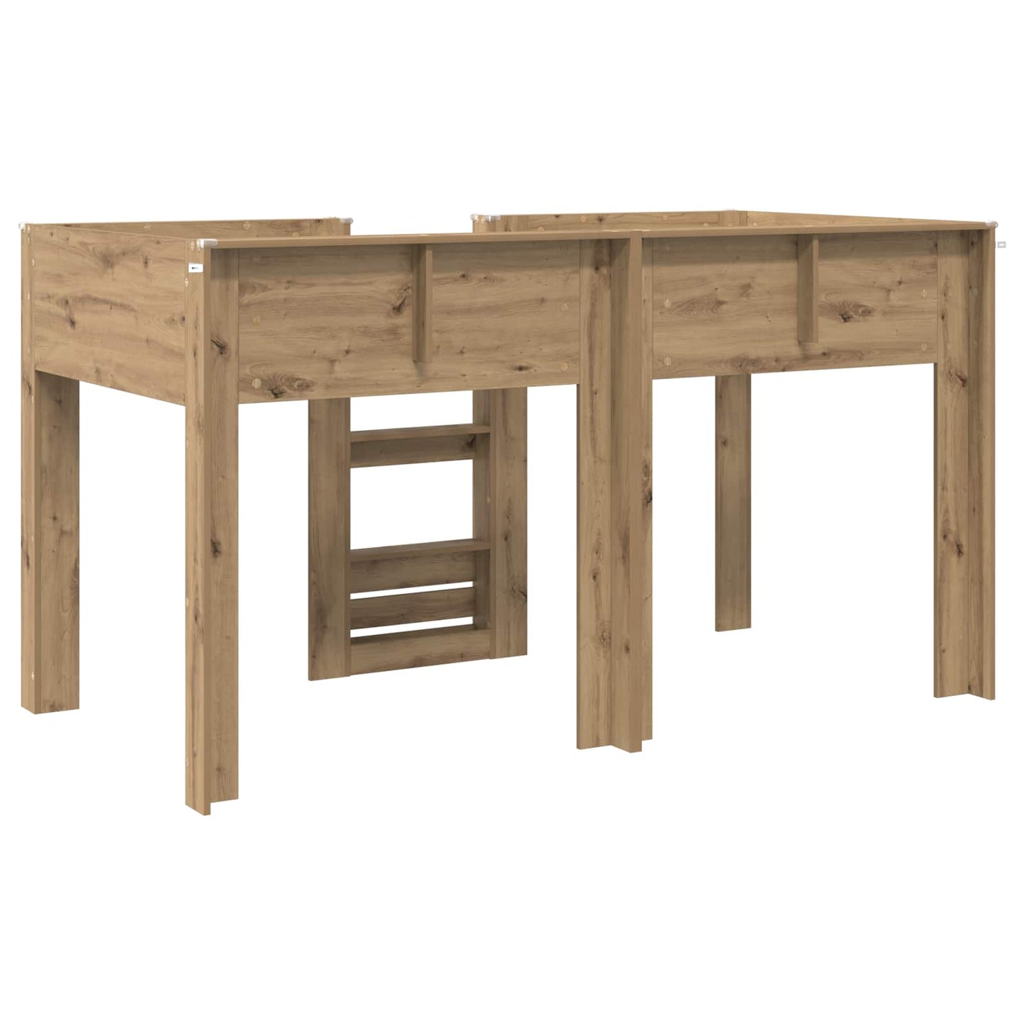 Bunk Bed for Kids Artisan Oak 100 x 200 cm Engineered wood