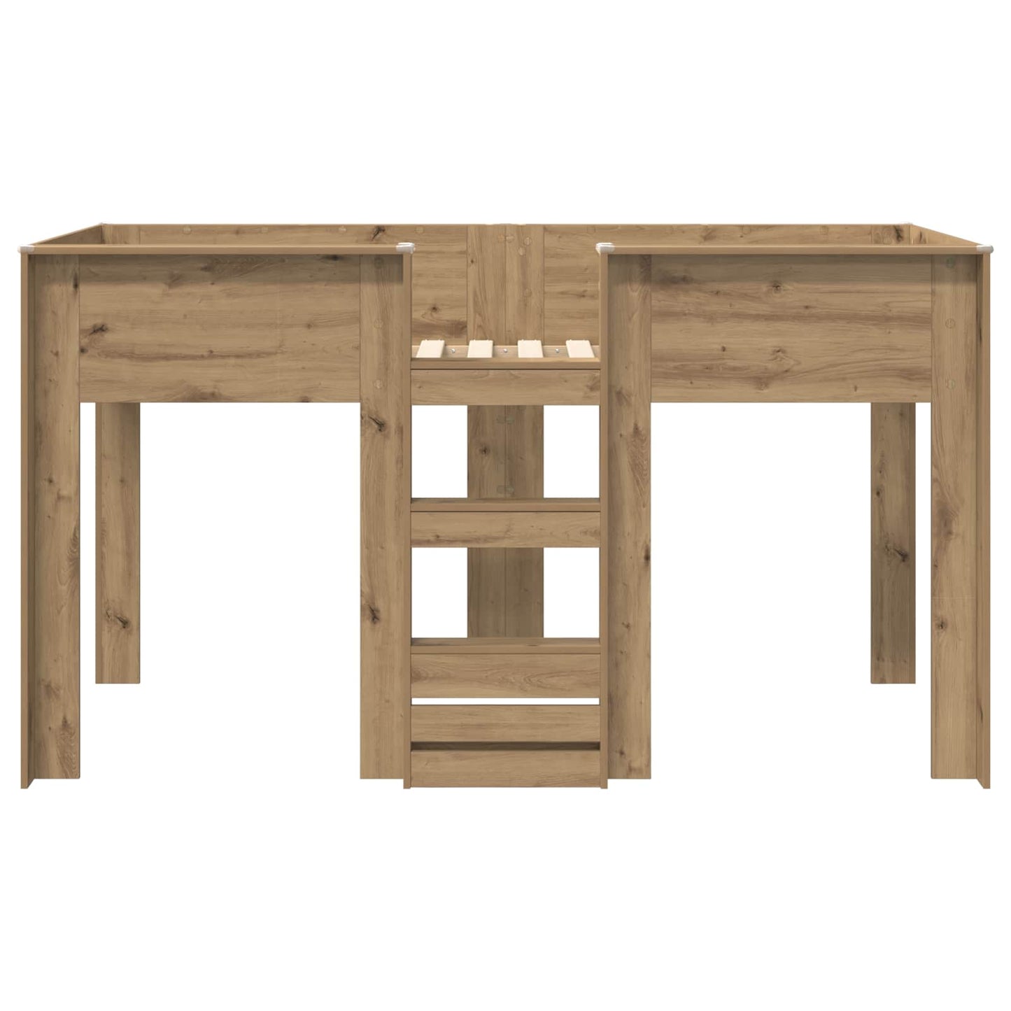 Bunk Bed for Kids Artisan Oak 100 x 200 cm Engineered wood