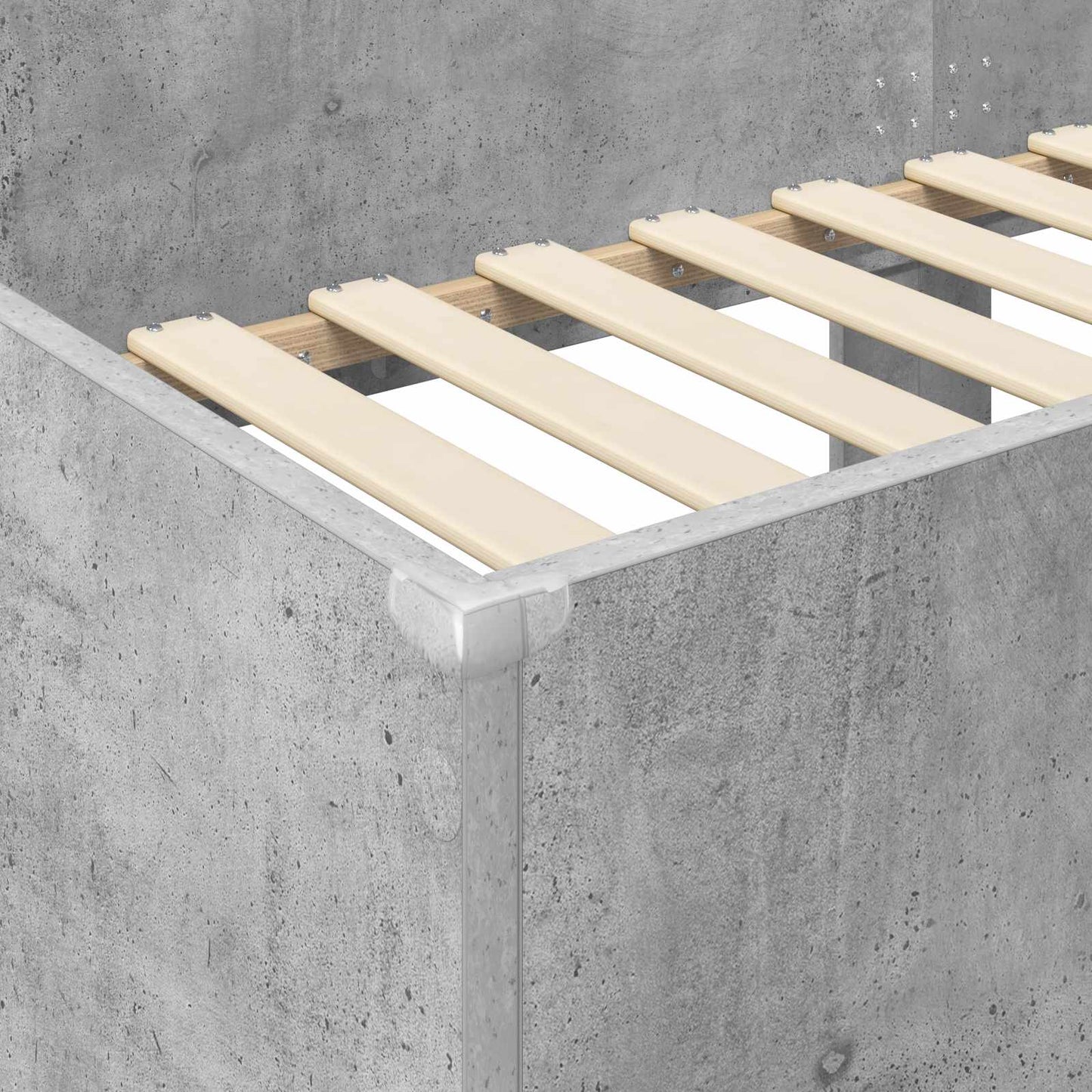 Bunk Bed for Kids Concrete Grey 90 x 200 cm Engineered Wood