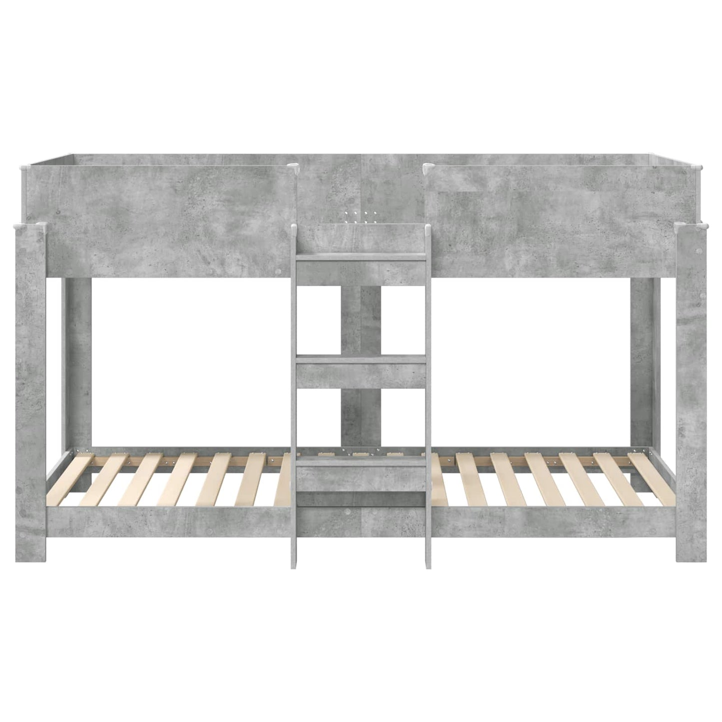 Bunk Bed for Kids Concrete Grey 90 x 200 cm Engineered Wood