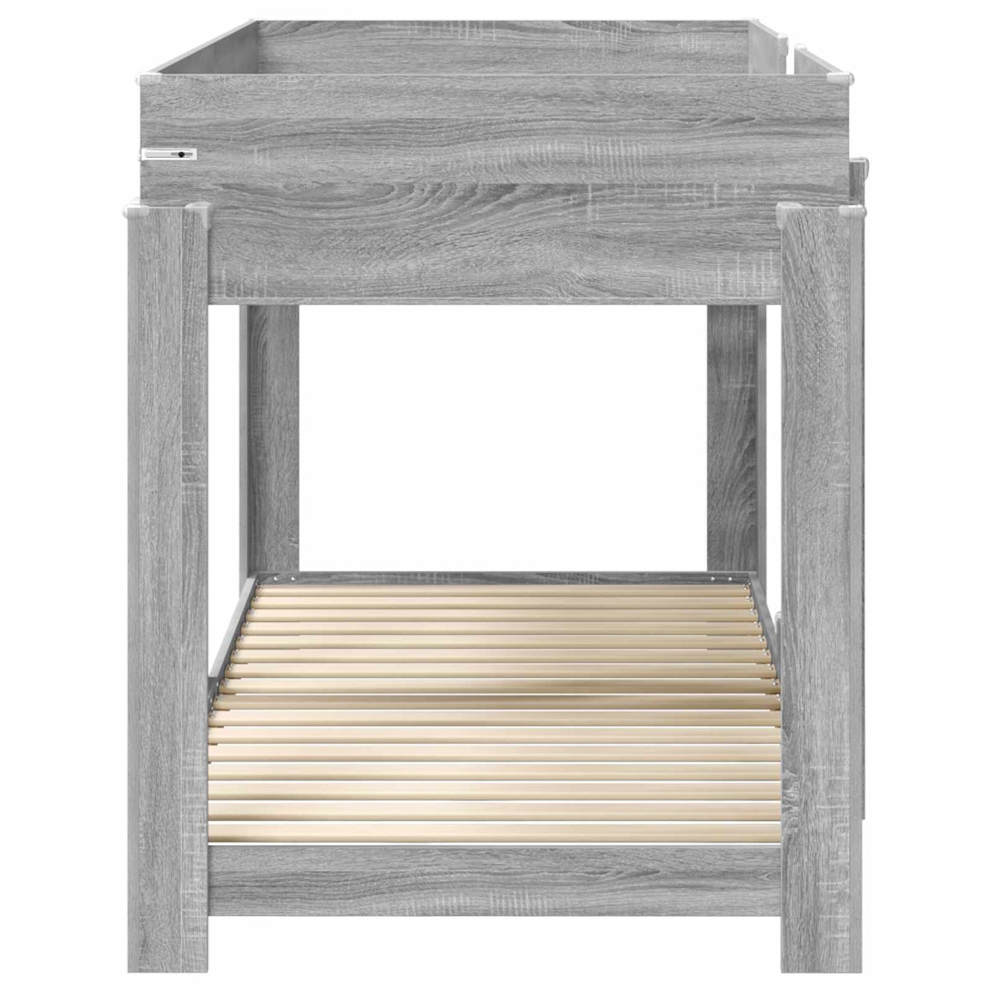 Bunk Bed for Kids Grey Sonoma 80 x 200 cm Engineered Wood