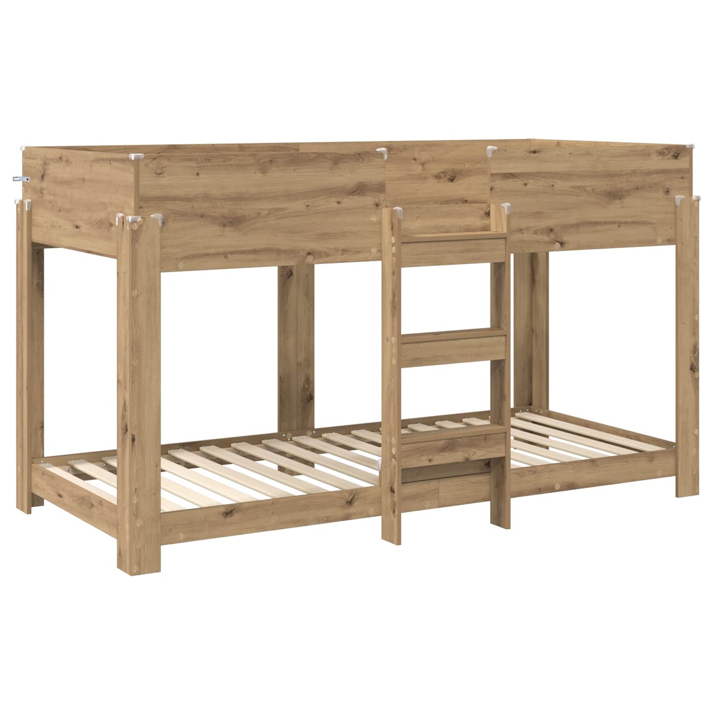 Bunk Bed for Kids Artisan Oak 80 x 200 cm Engineered Wood