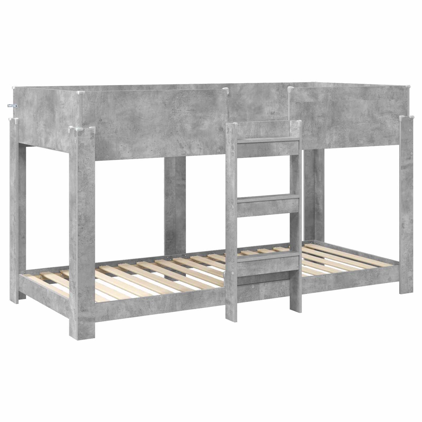 Bunk Bed for Kids Concrete Grey 90 x 190 cm Engineered Wood