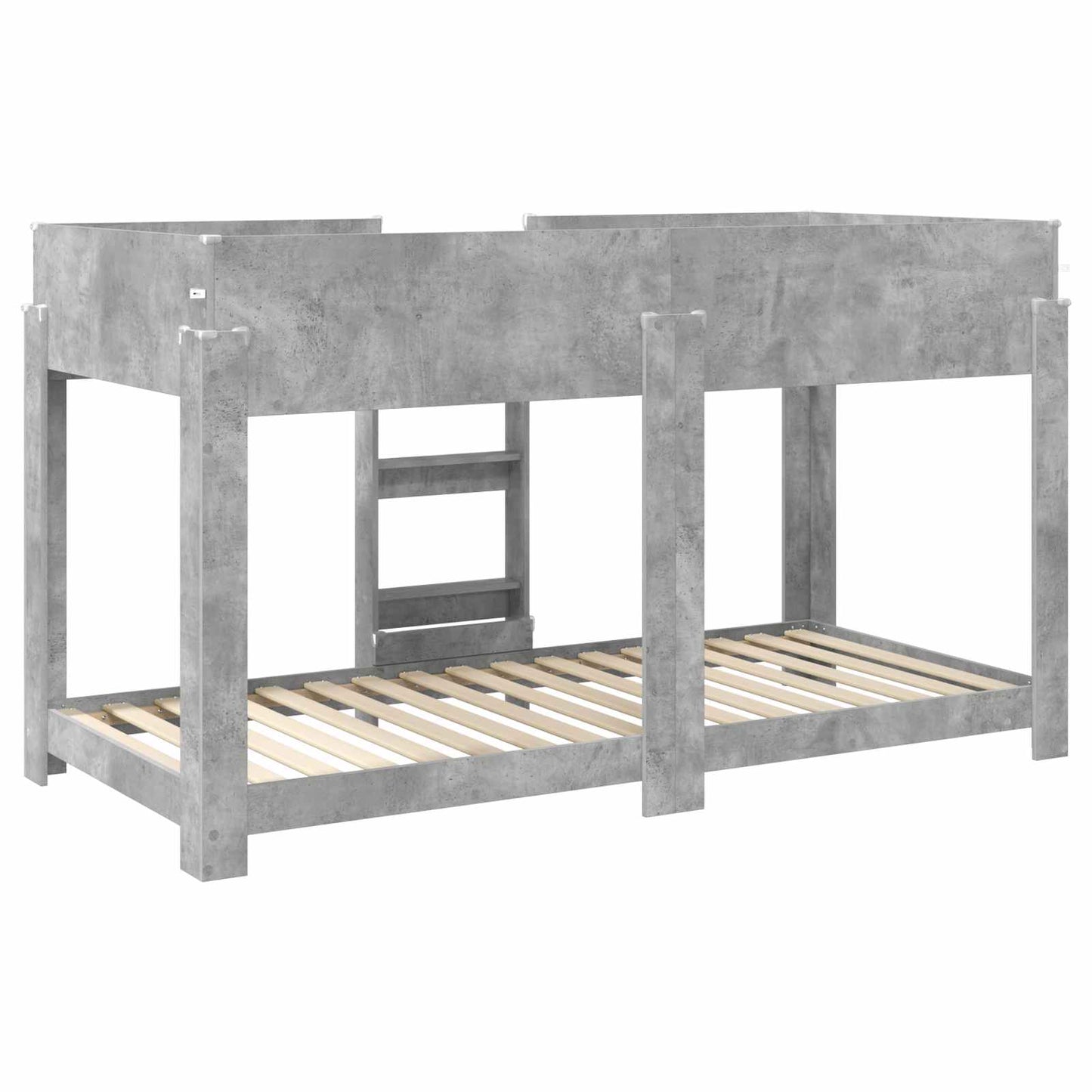 Bunk Bed for Kids Concrete Grey 90 x 190 cm Engineered Wood