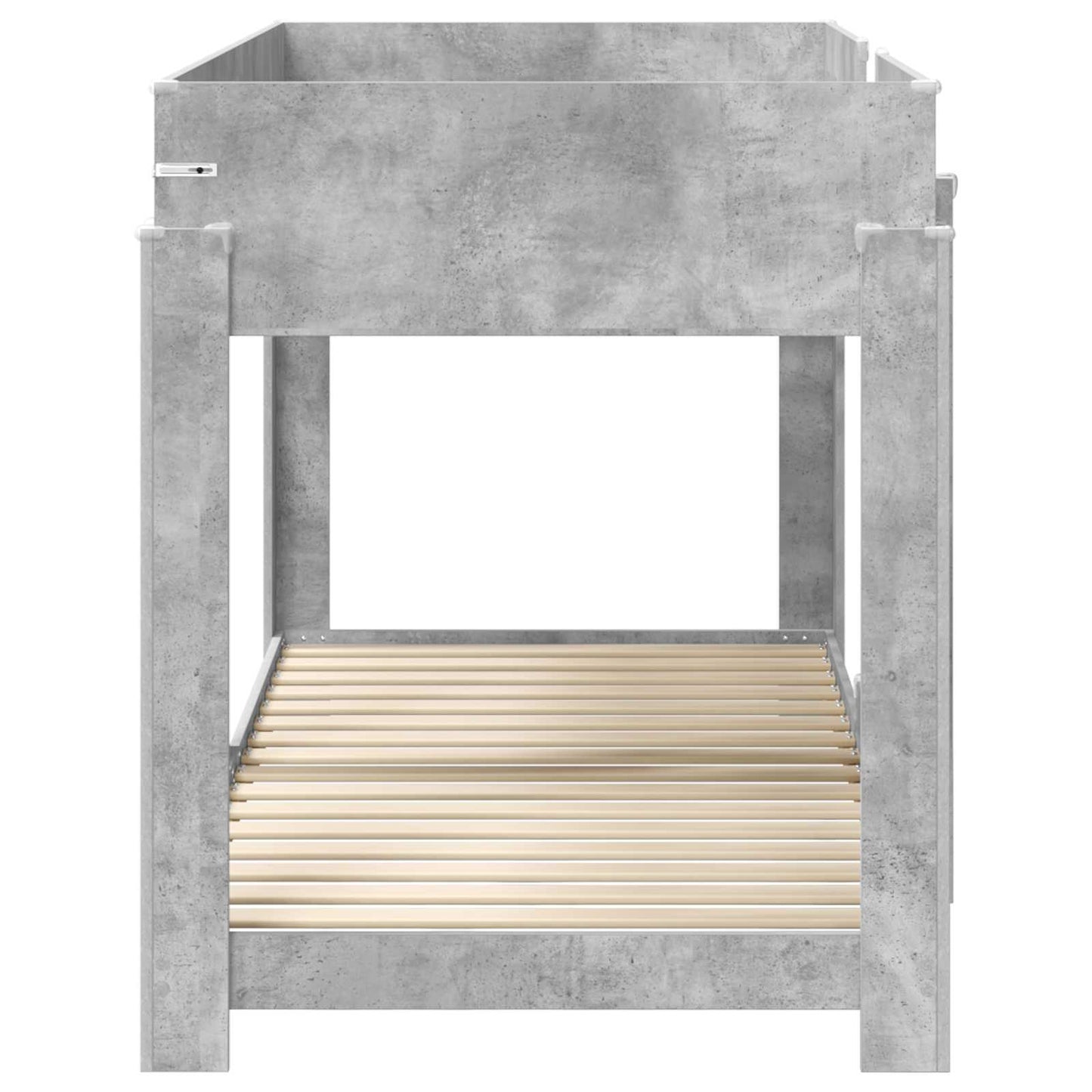 Bunk Bed for Kids Concrete Grey 90 x 190 cm Engineered Wood