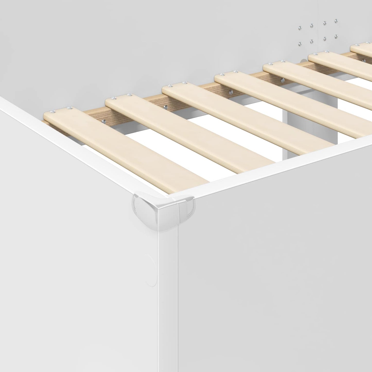 Bunk Bed for Kids White 75 x 190 cm Engineered Wood