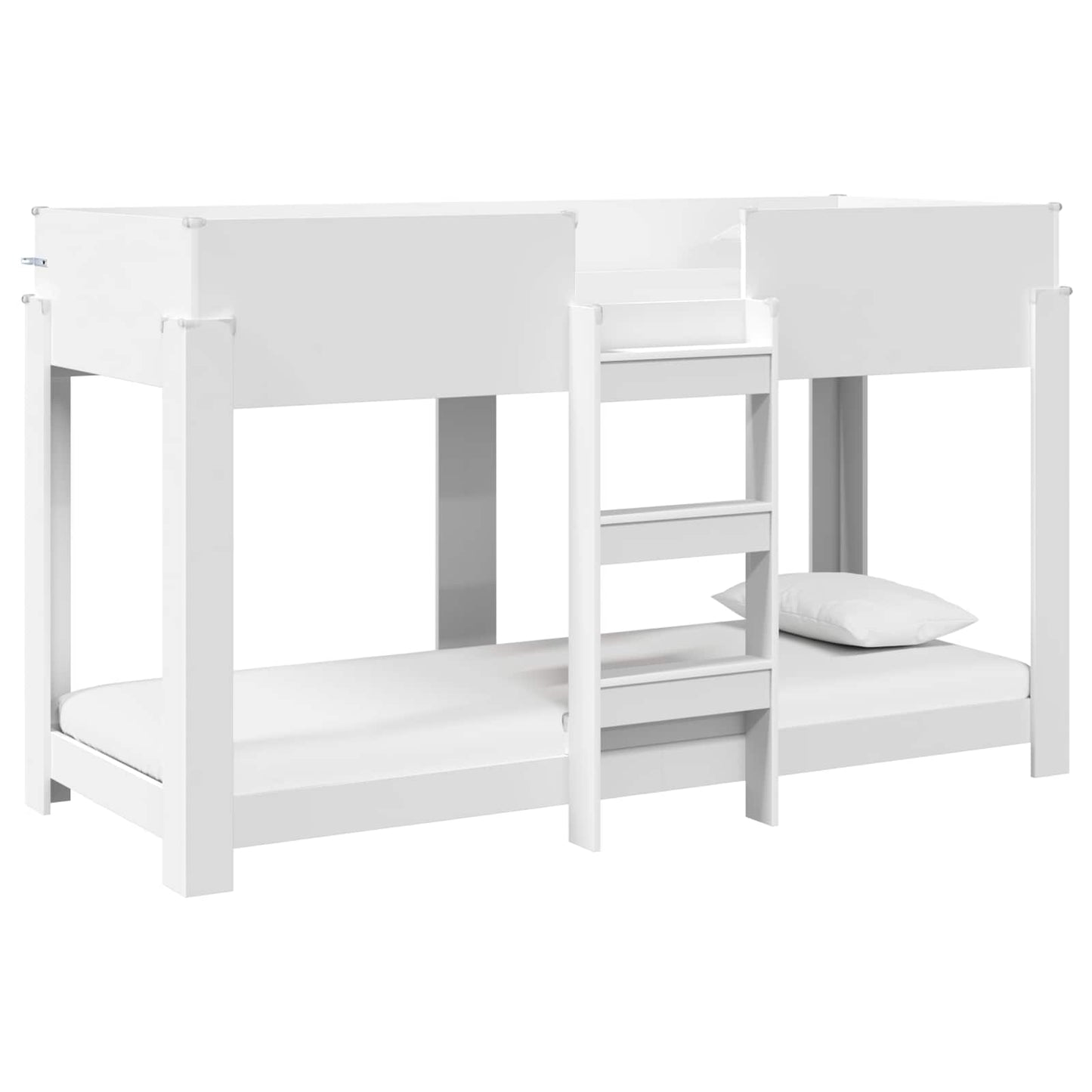 Bunk Bed for Kids White 75 x 190 cm Engineered Wood