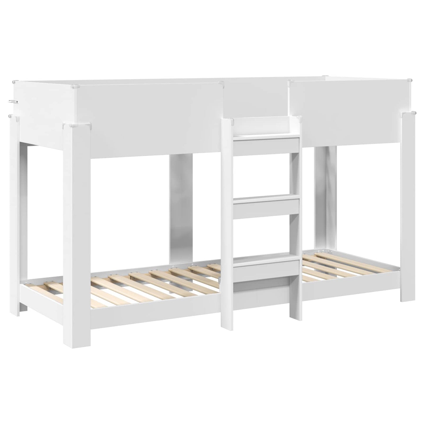 Bunk Bed for Kids White 75 x 190 cm Engineered Wood