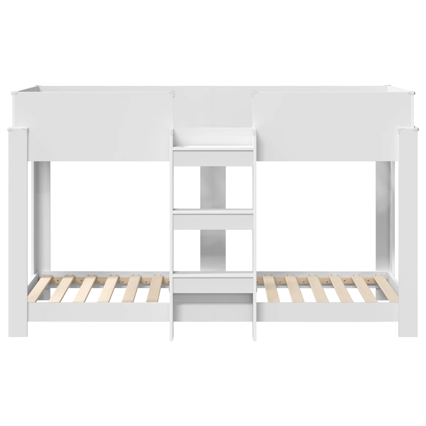 Bunk Bed for Kids White 75 x 190 cm Engineered Wood