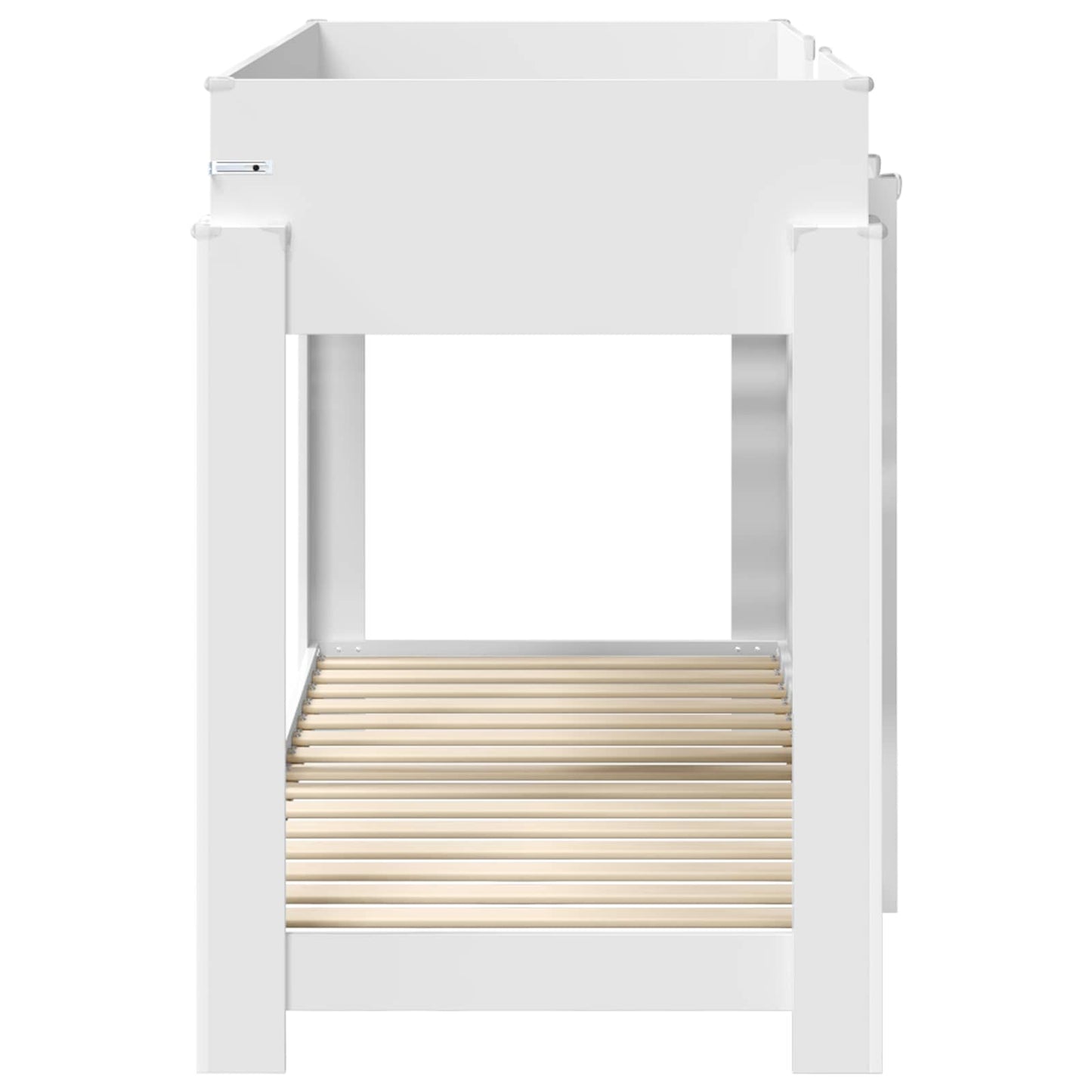 Bunk Bed for Kids White 75 x 190 cm Engineered Wood