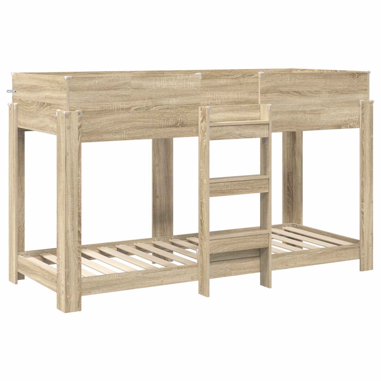 Bunk Bed for Kids Sonoma Oak 75 x 190 cm Engineered Wood