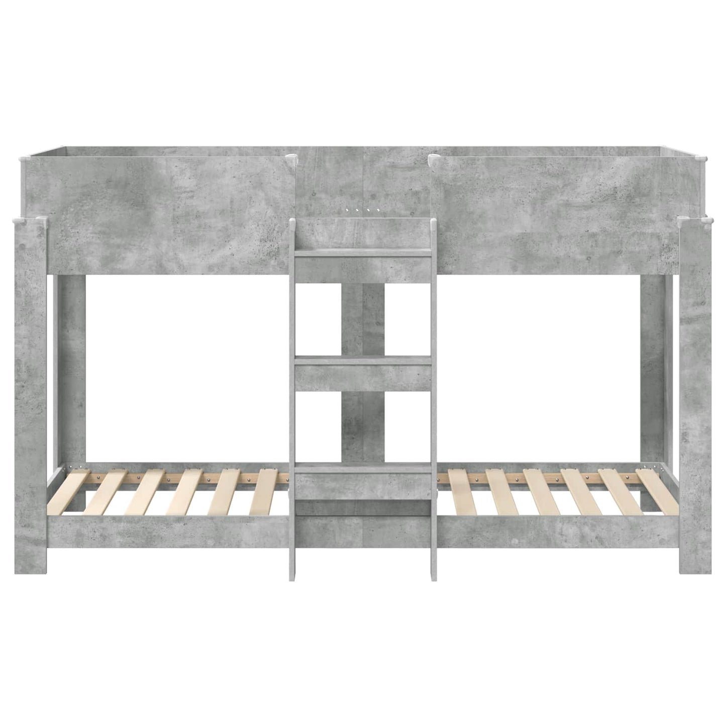 Bunk Bed for Kids Concrete Grey 75 x 190 cm Engineered Wood
