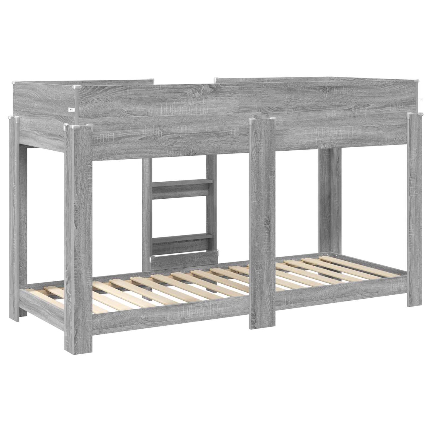 Bunk Bed for Kids Grey Sonoma 75 x 190 cm Engineered Wood