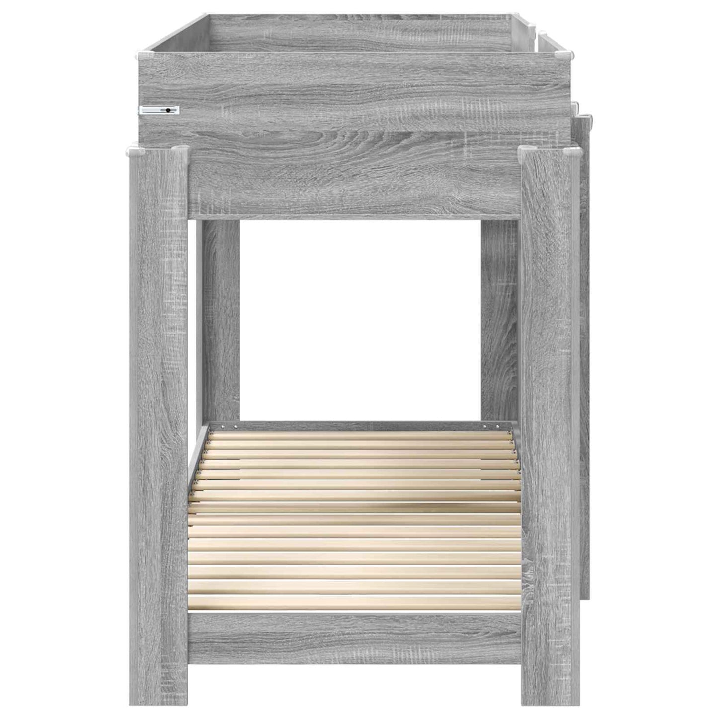 Bunk Bed for Kids Grey Sonoma 75 x 190 cm Engineered Wood