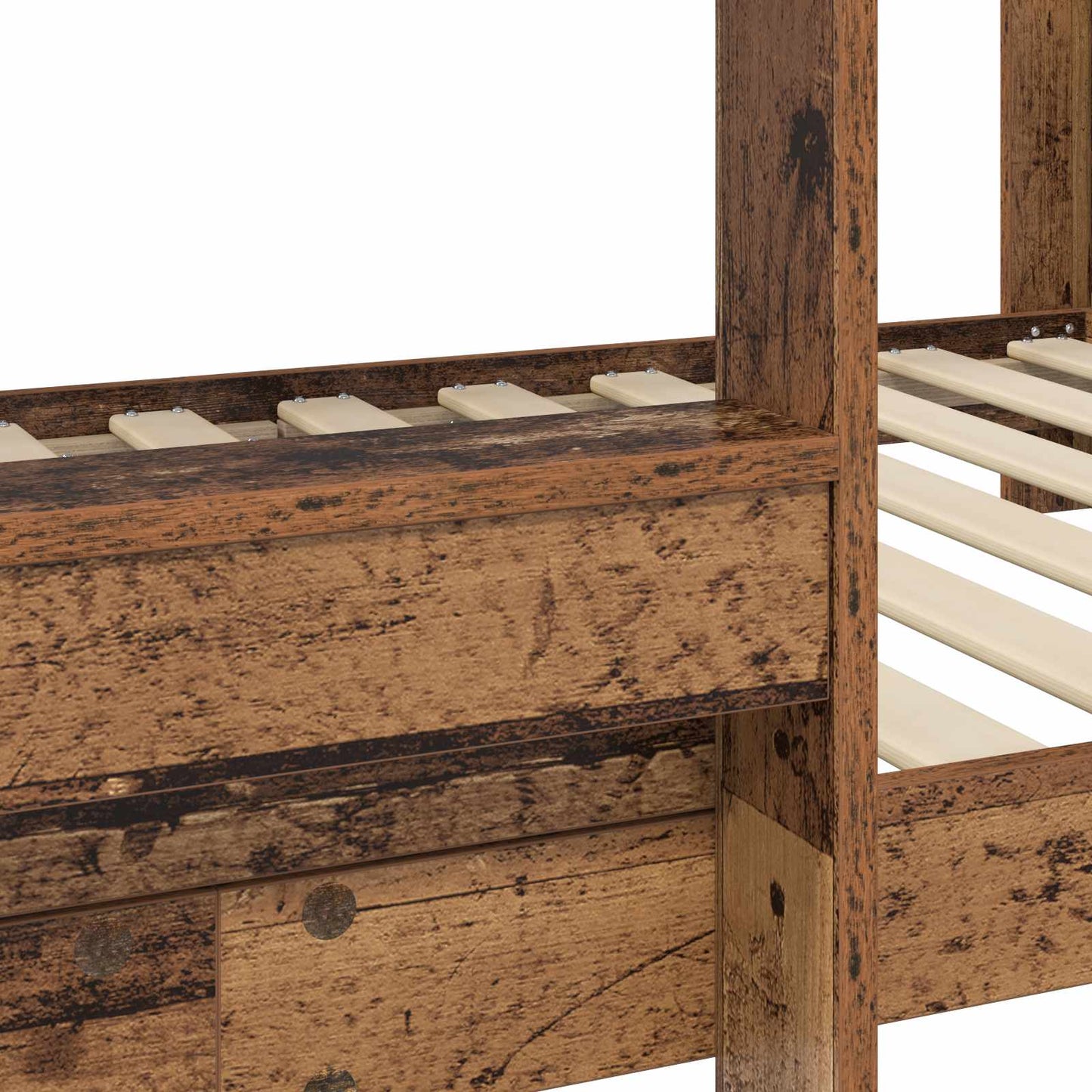 Bunk Bed for Kids Old Wood 75 x 190 cm Engineered Wood
