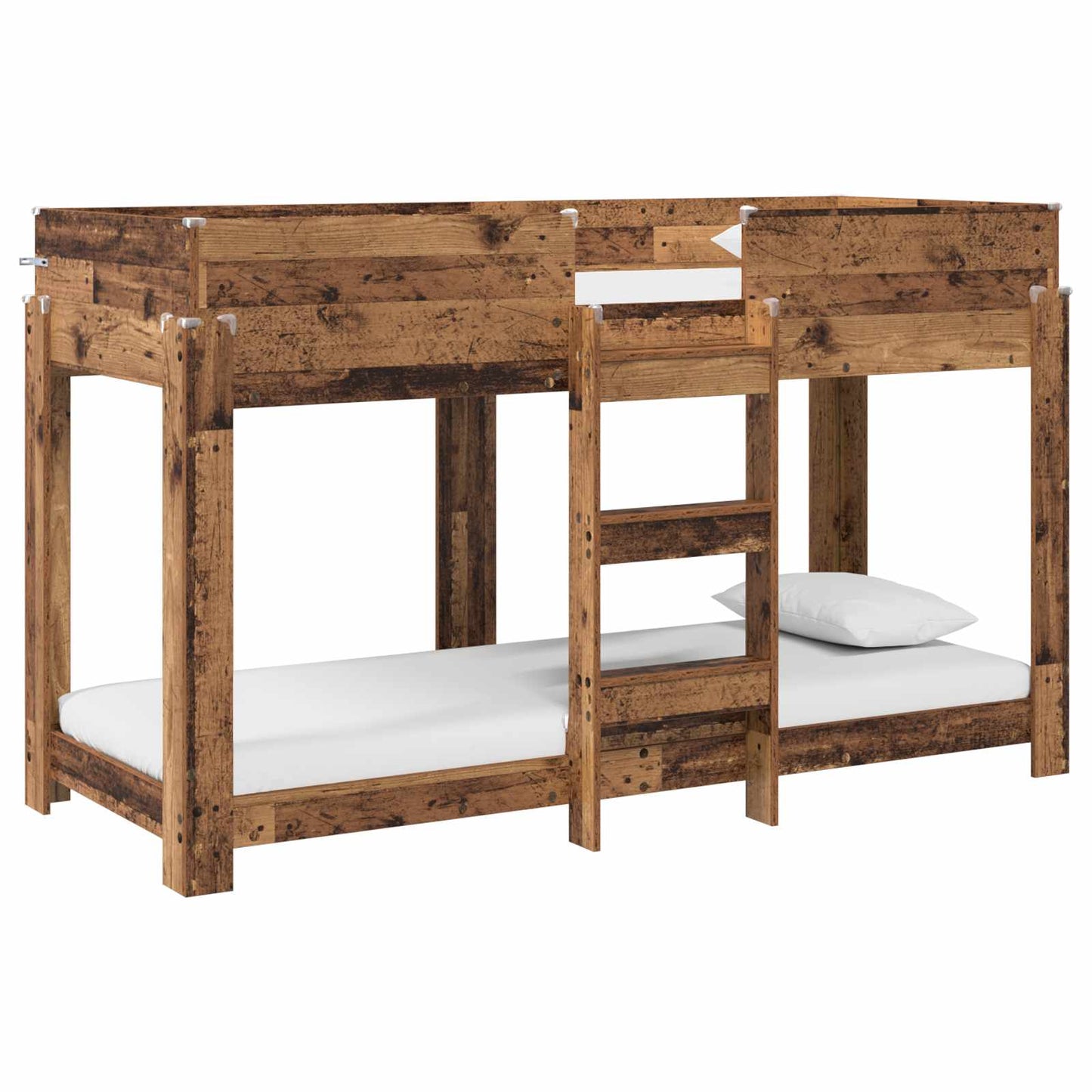 Bunk Bed for Kids Old Wood 75 x 190 cm Engineered Wood