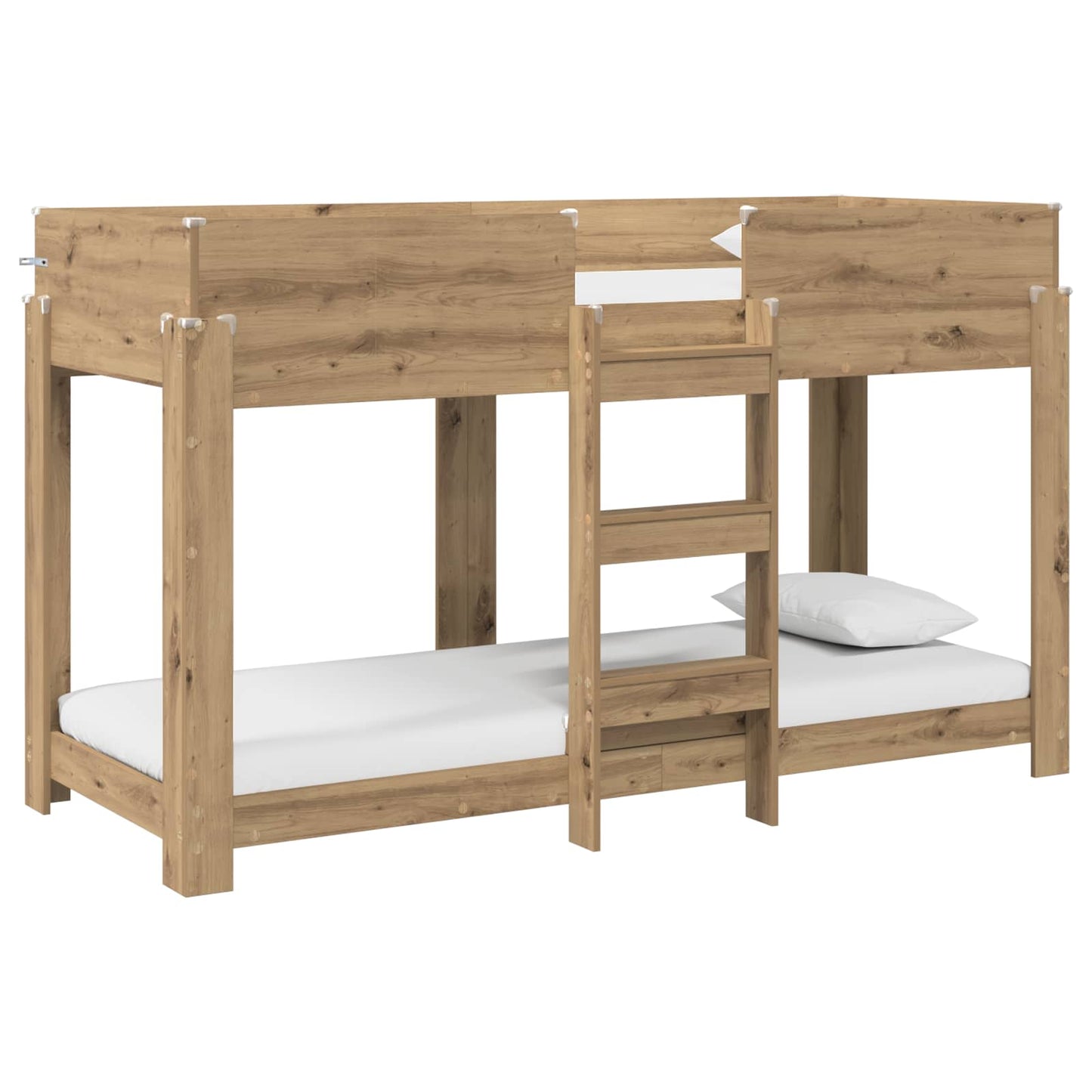 Bunk Bed for Kids Artisan Oak 75 x 190 cm Engineered Wood