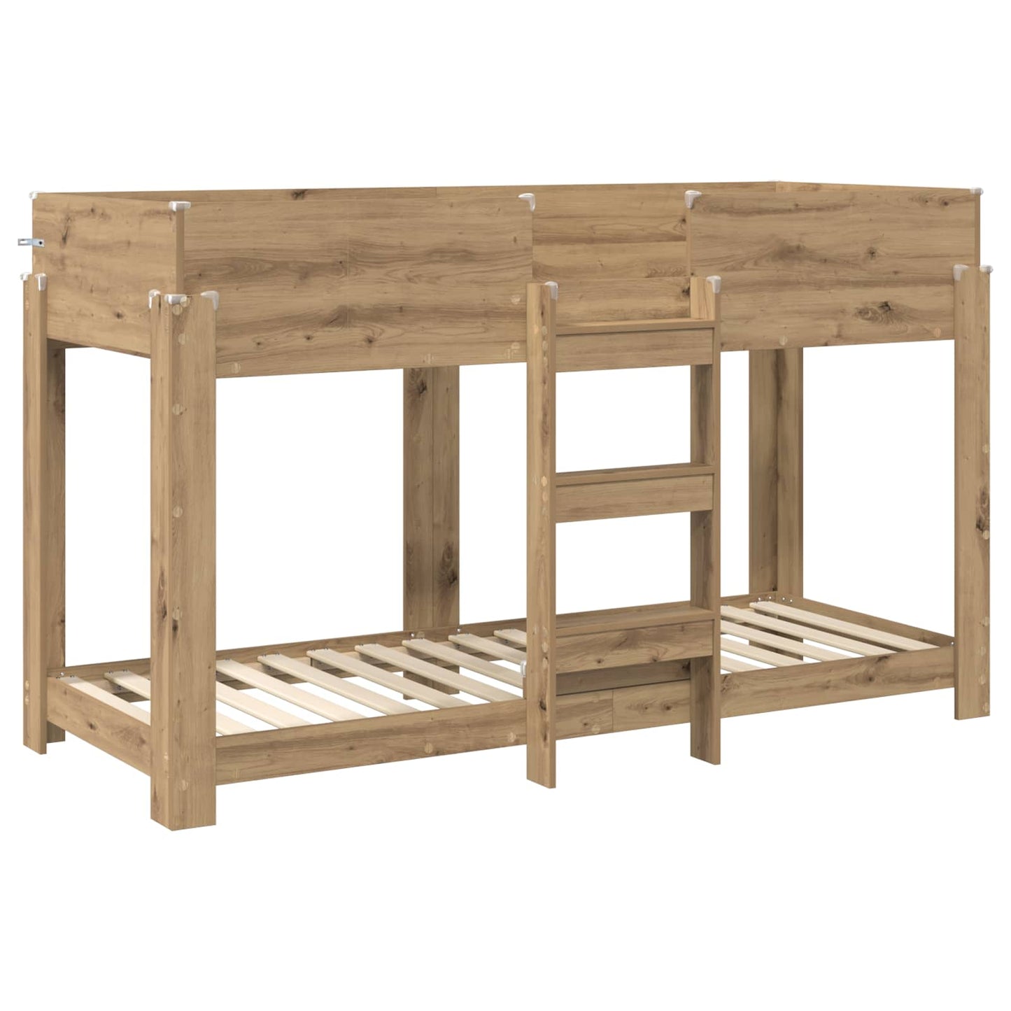 Bunk Bed for Kids Artisan Oak 75 x 190 cm Engineered Wood