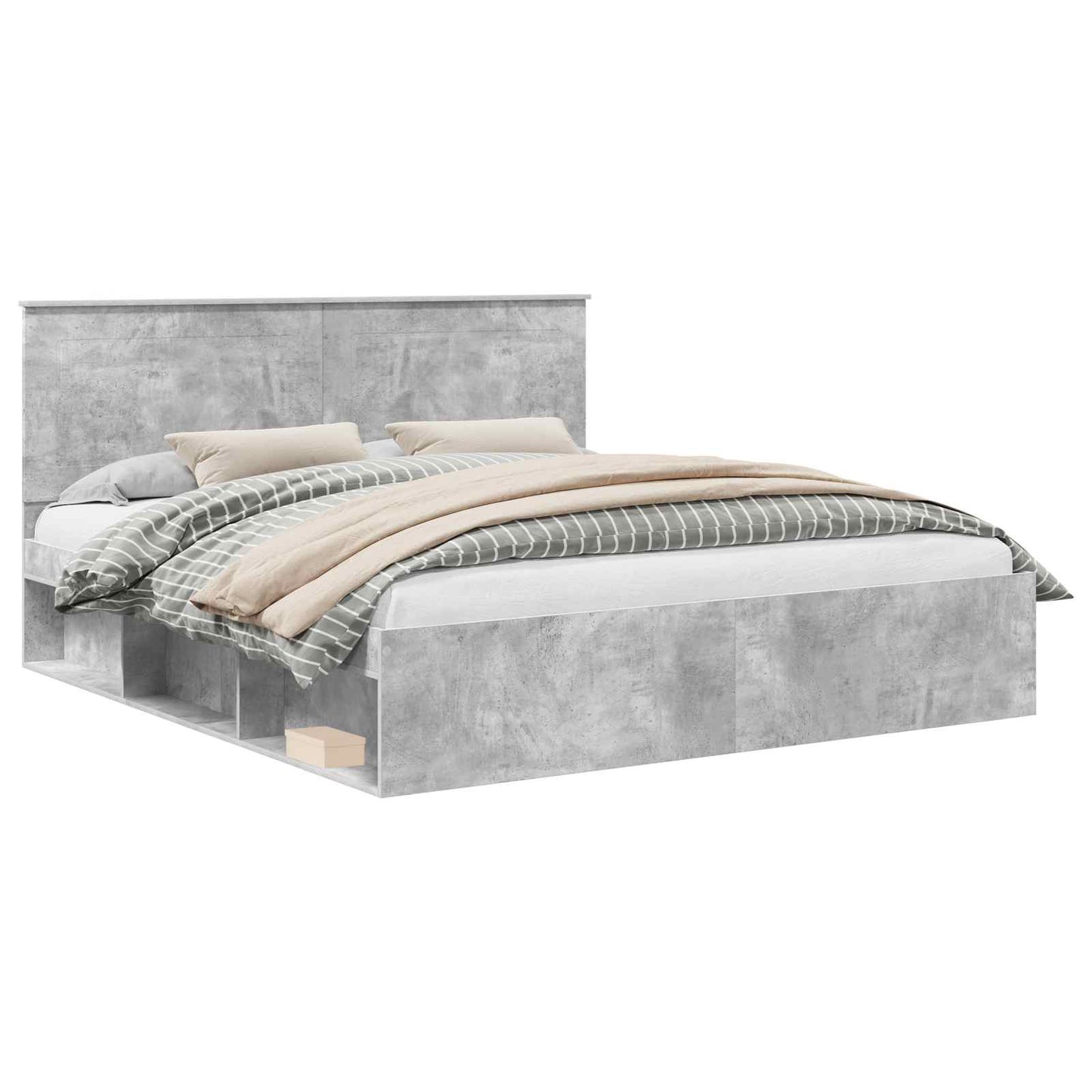 Bed Frame with Headboard Concerte 180 x 200 cm Solid Pine Wood