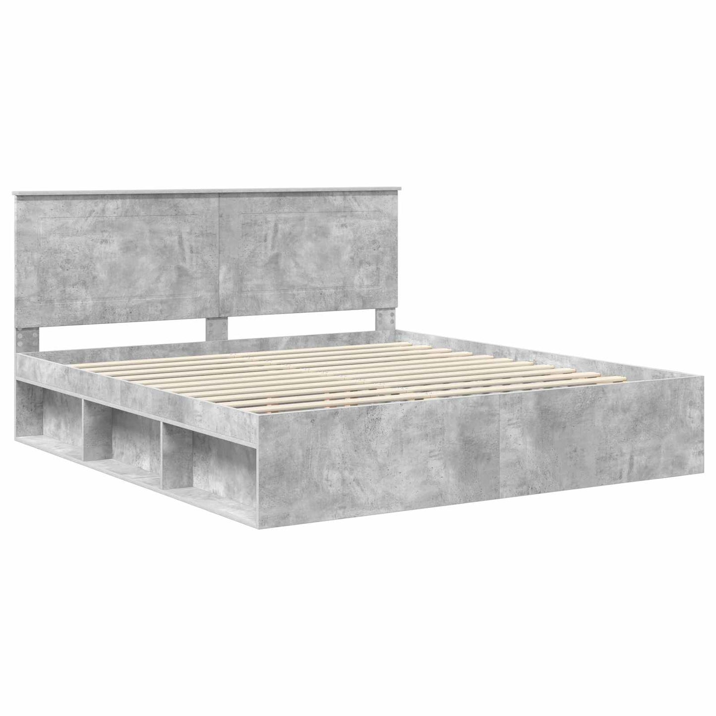 Bed Frame with Headboard Concerte 180 x 200 cm Solid Pine Wood