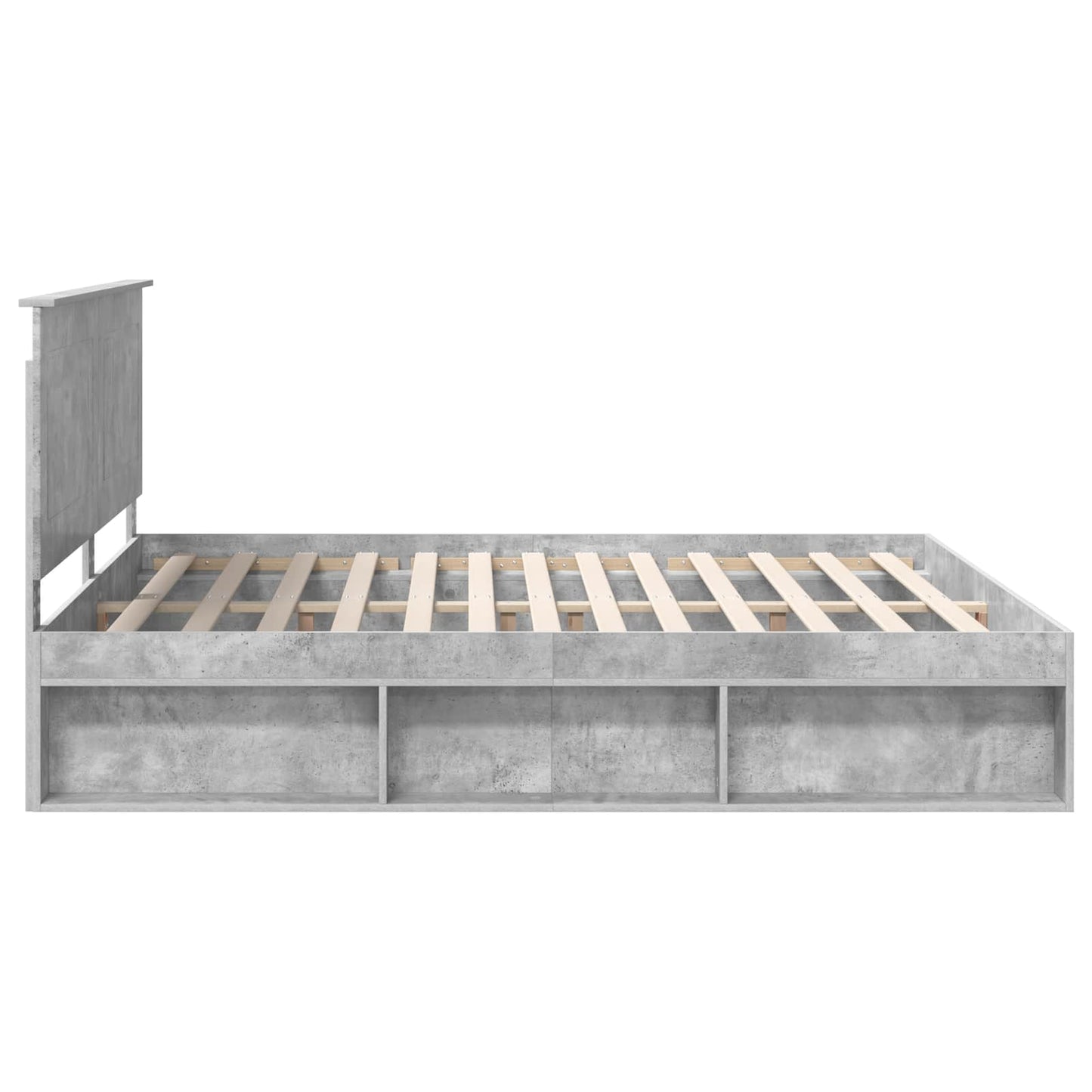 Bed Frame with Headboard Concerte 180 x 200 cm Solid Pine Wood