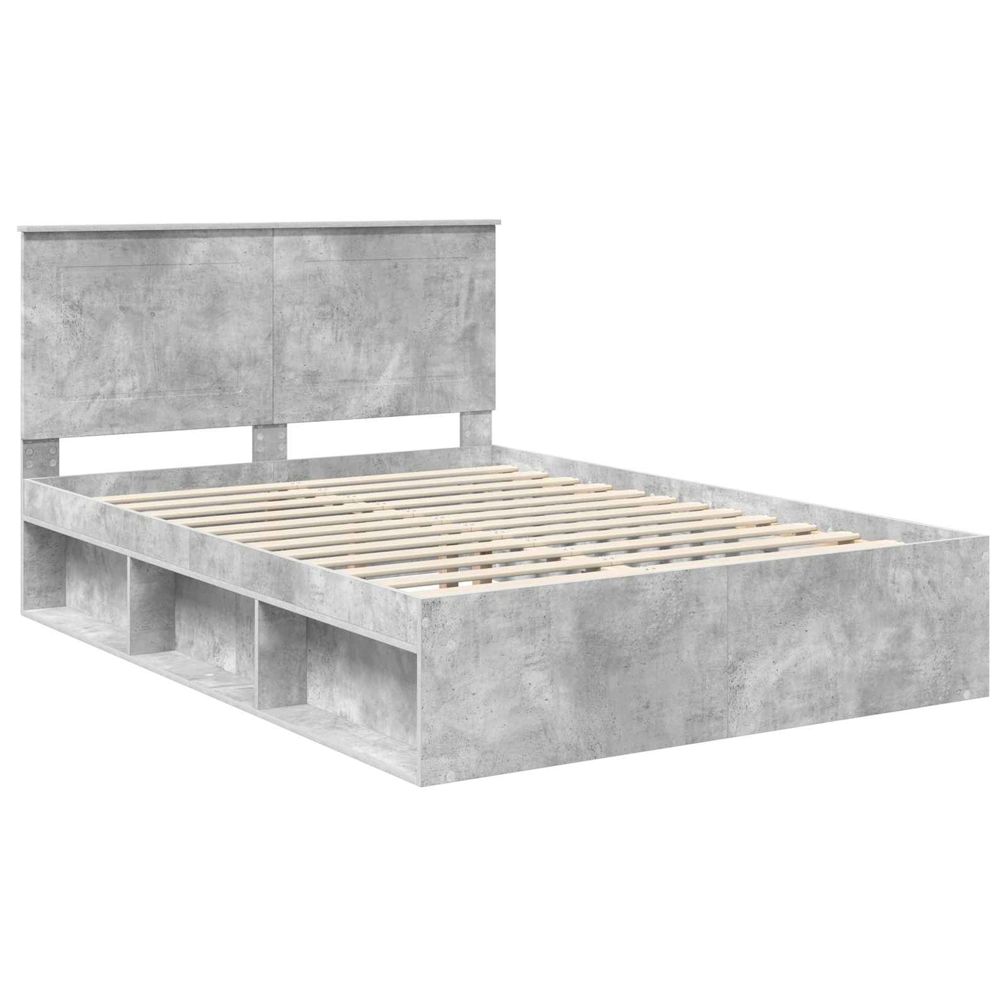 Bed Frame with Headboard Concerte 160 x 200 cm Solid Pine Wood