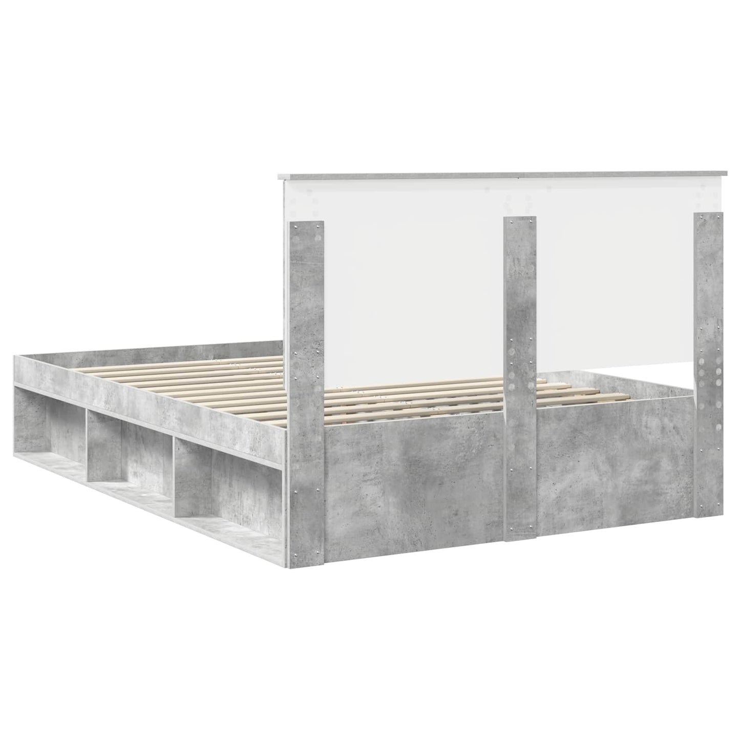 Bed Frame with Headboard Concerte 160 x 200 cm Solid Pine Wood