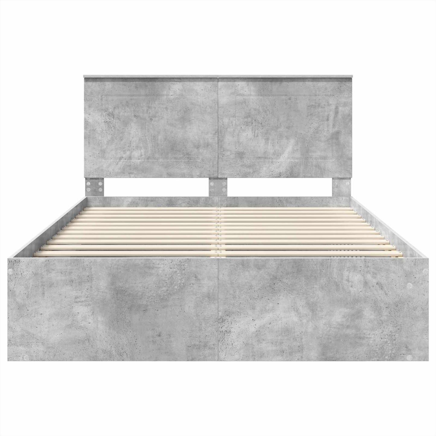 Bed Frame Concerte Grey 150 x 200 cm Solid Pine Wood