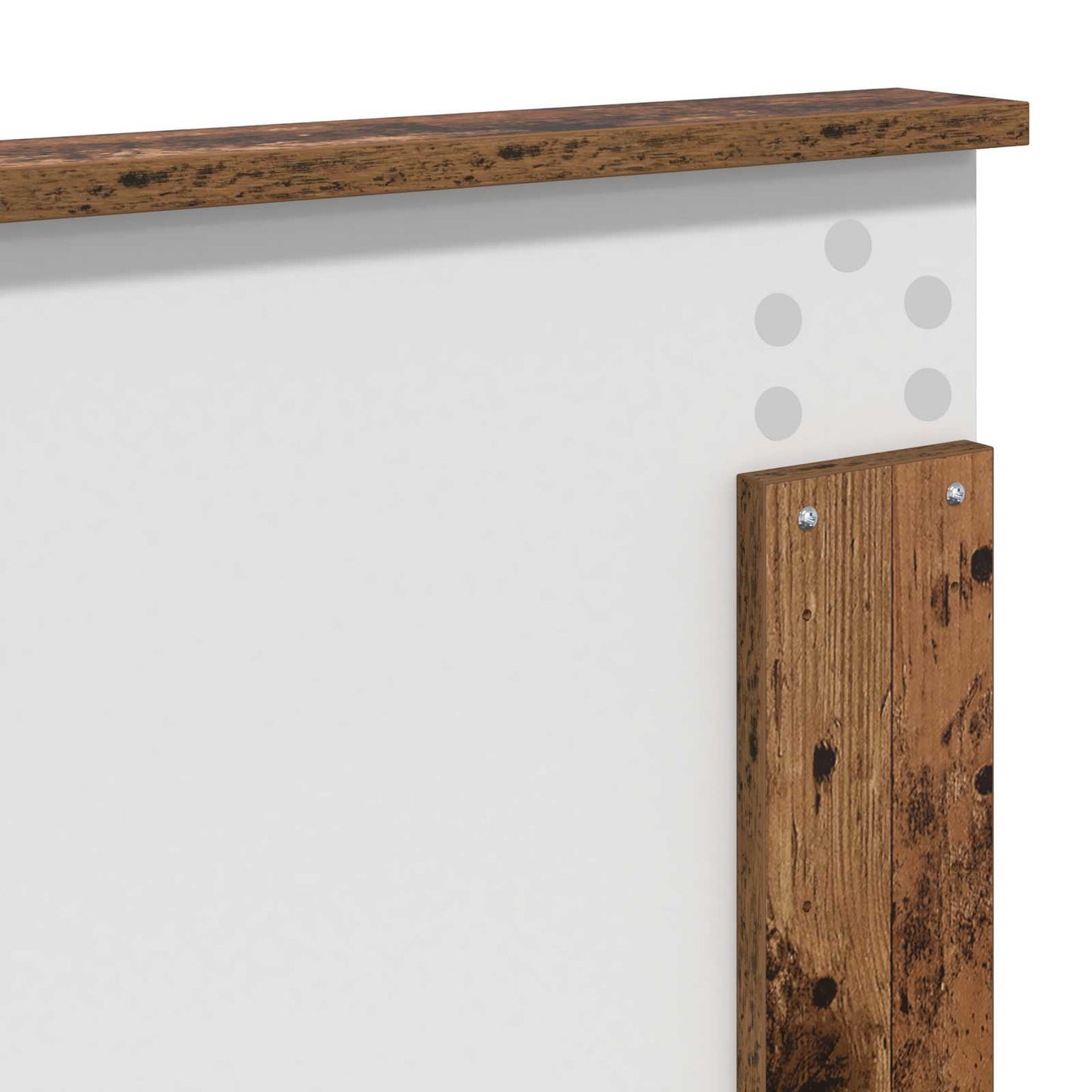 Bed Frame with Headboard Old Wood 140 x 190 cm Solid Pine Wood