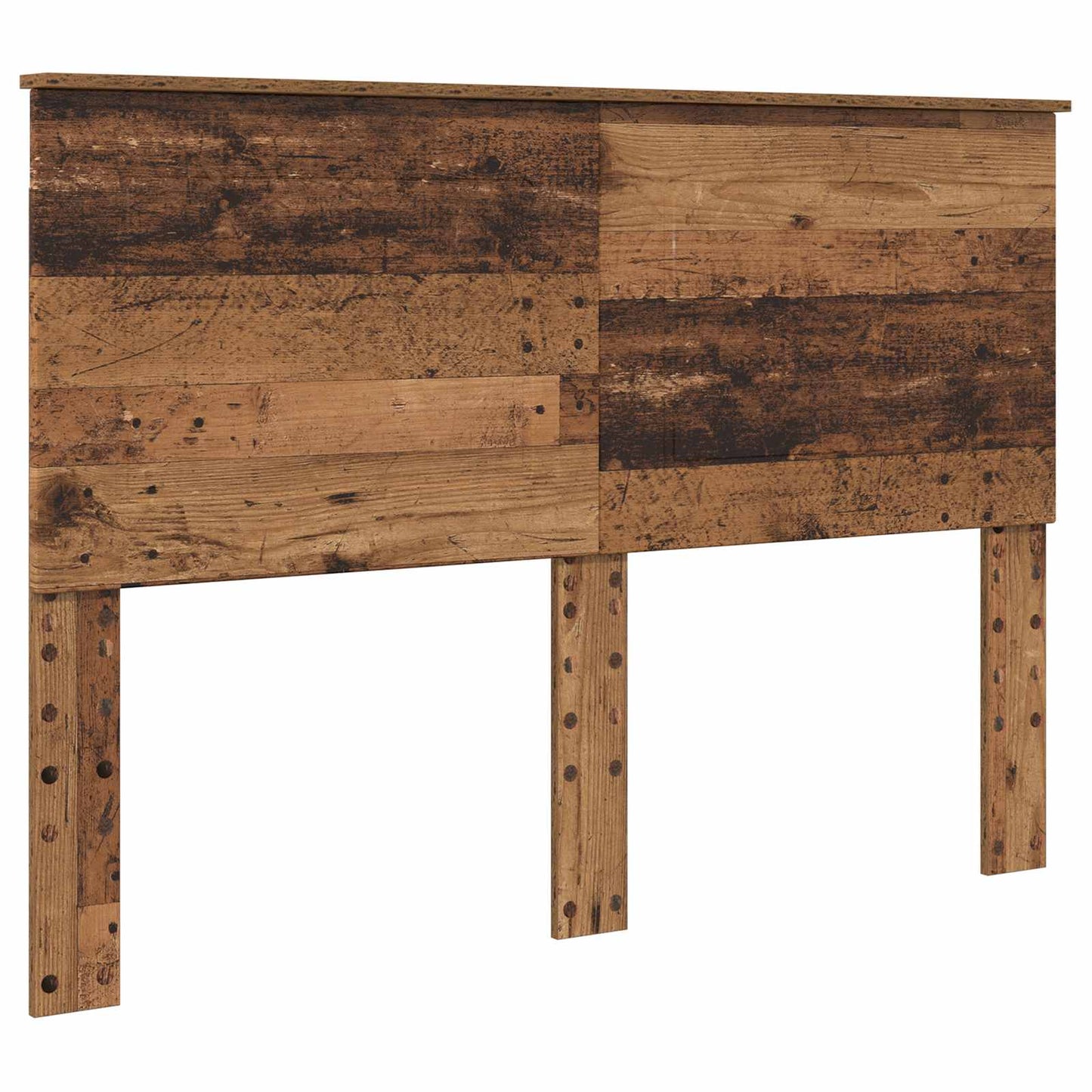 Bed Frame with Headboard Old Wood 140 x 190 cm Solid Pine Wood