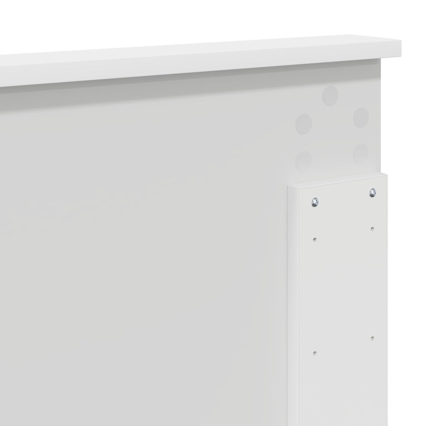 Bed Frame with Headboard White 135 x 190 cm Solid Pine Wood