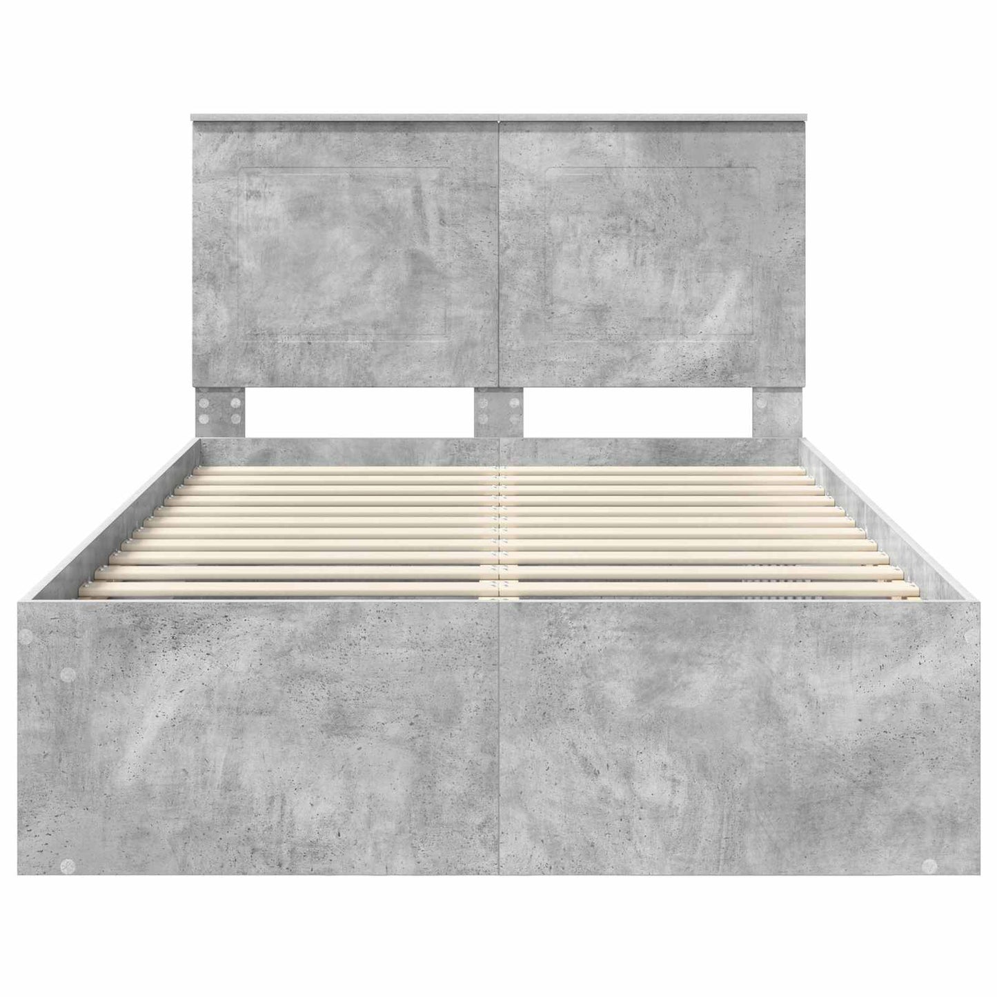 Bed Frame Concerte Grey 135 x 190 cm Solid Pine Wood