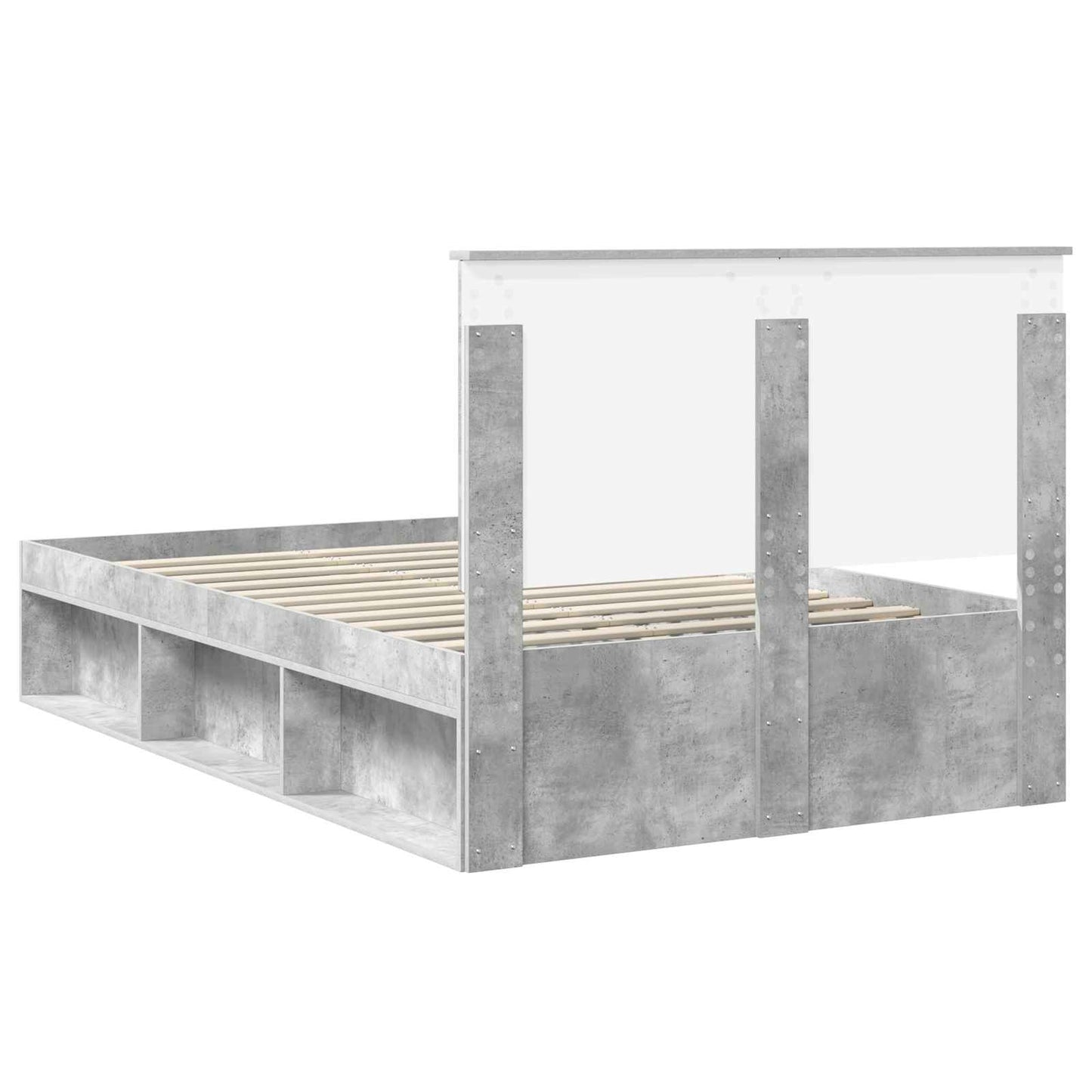 Bed Frame with Headboard Concerte 120 x 200 cm Solid Pine Wood