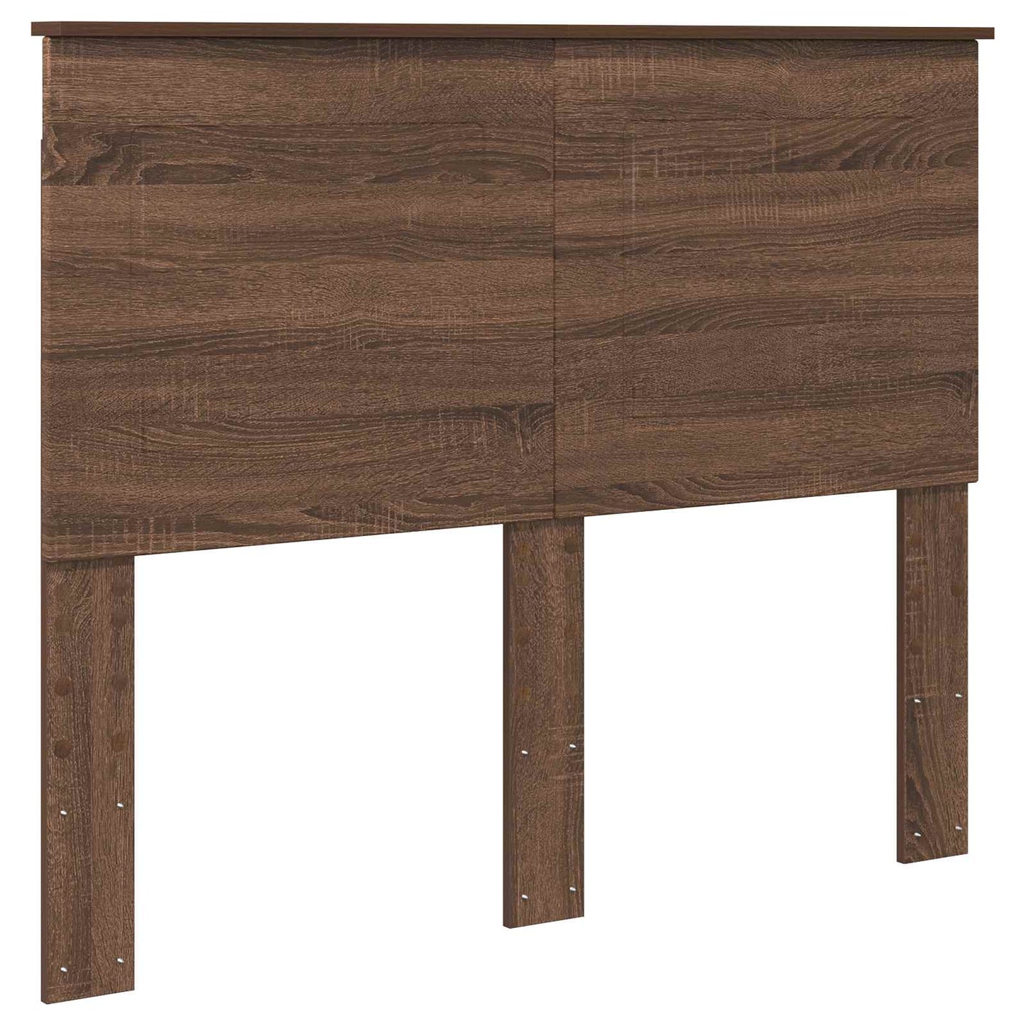 Bed Frame with Headboard Brown Oak 120 x 200 cm Solid Pine Wood