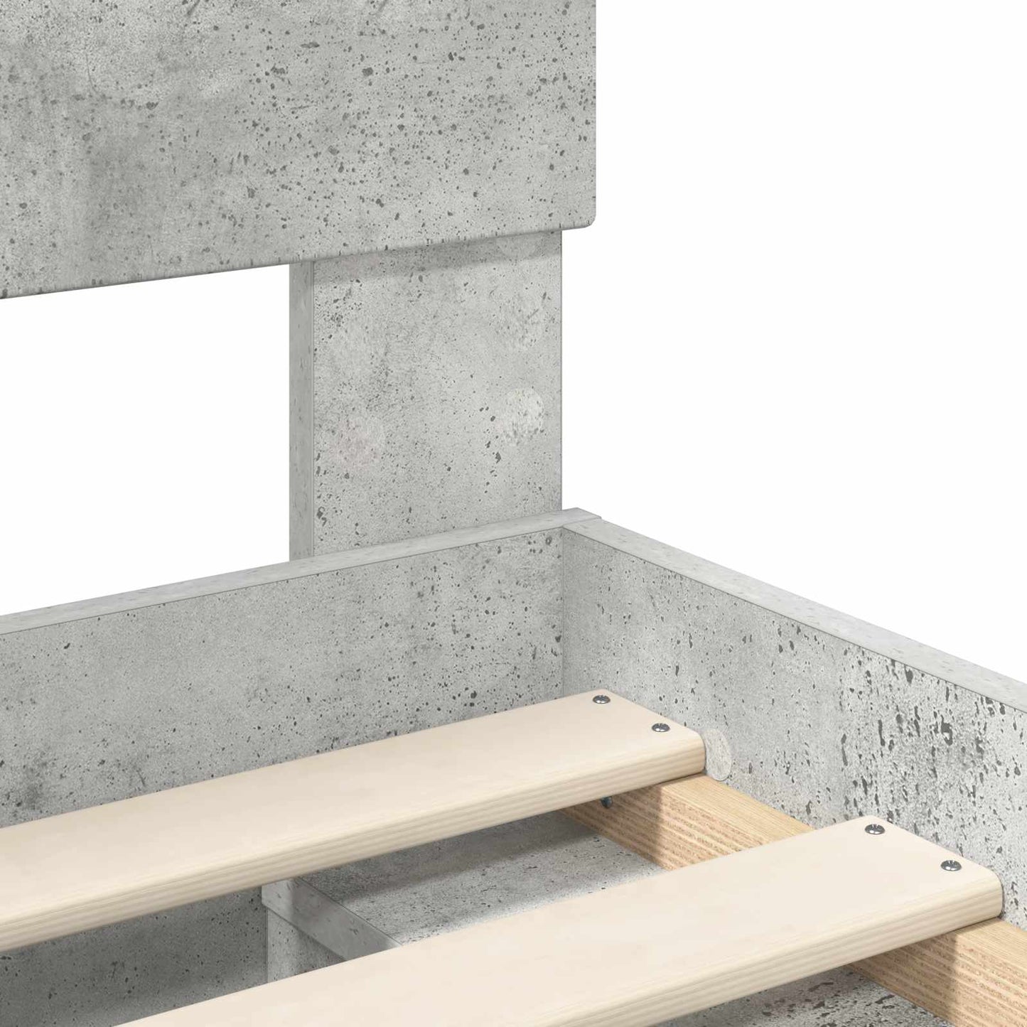 Bed Frame Concerte Grey 75 x 190 cm Solid Pine Wood