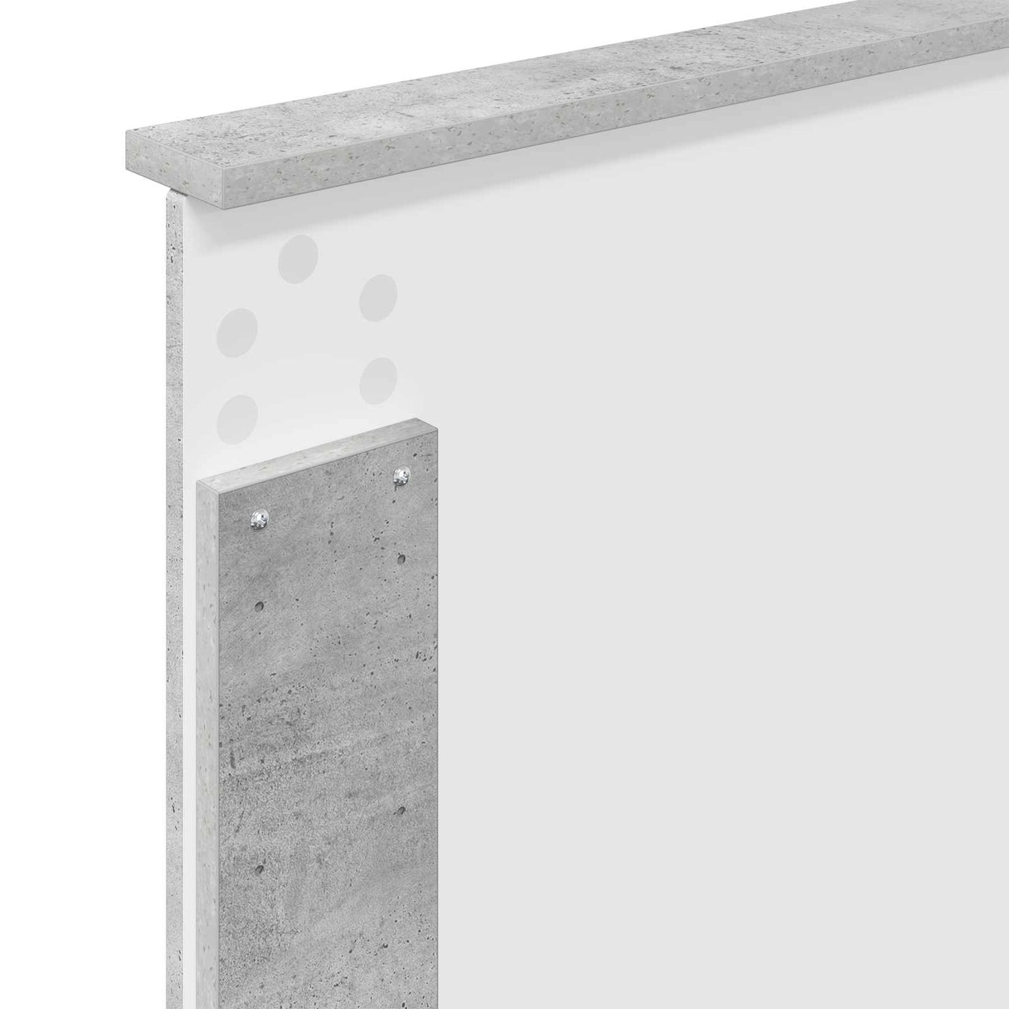 Bed Frame Concerte Grey 75 x 190 cm Solid Pine Wood
