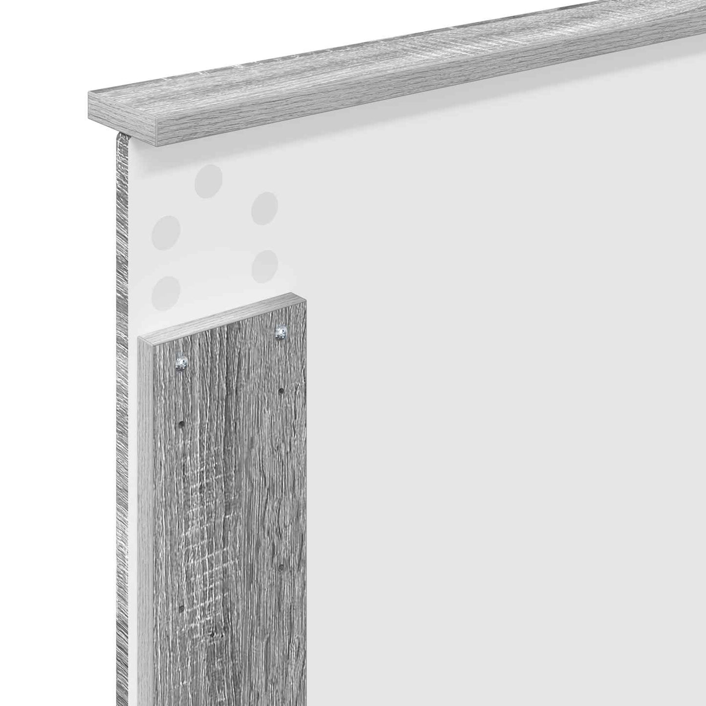 Bed Frame Grey Sonoma 75 x 190 cm Solid Pine Wood