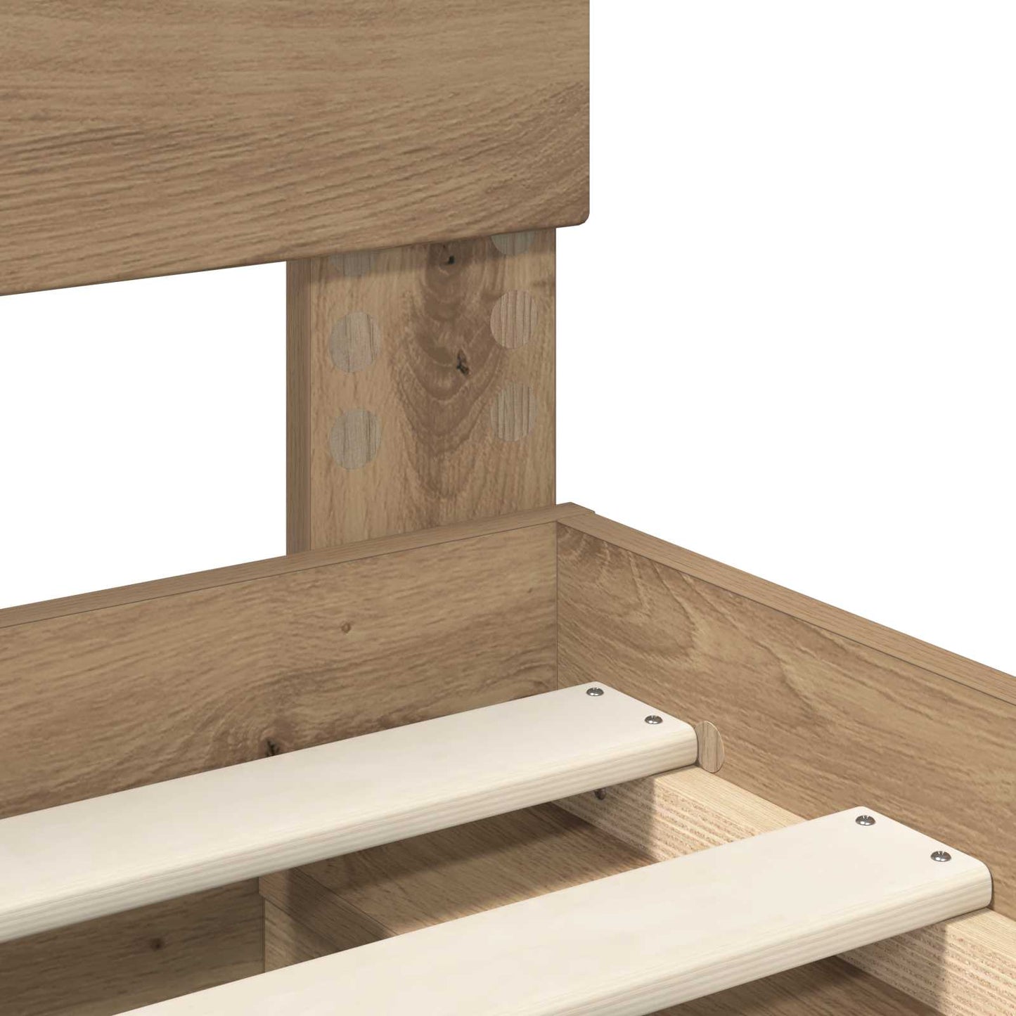 Bed Frame Artisian Oak 75 x 190 cm Solid Pine Wood