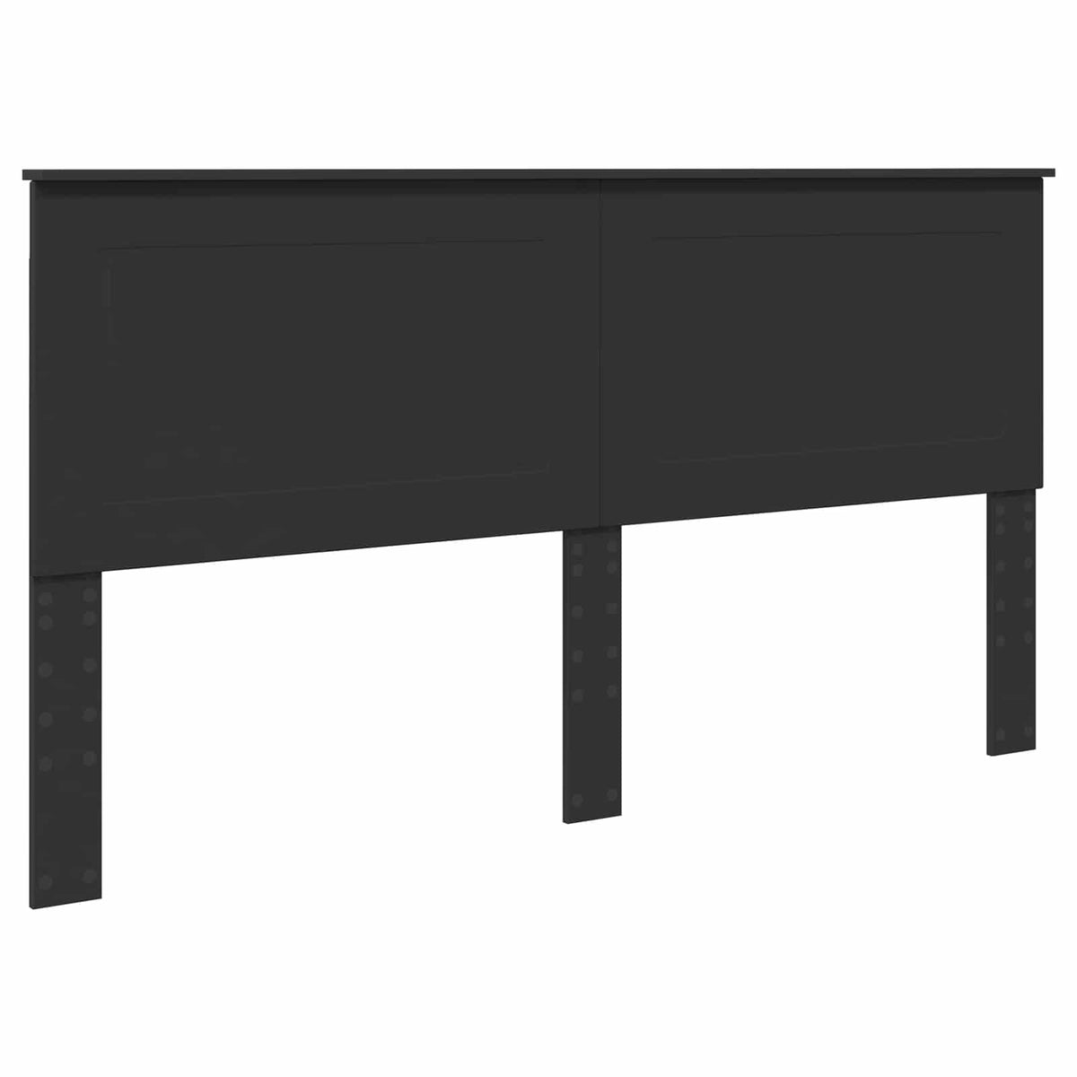 Bed Frame with Drawer Black 200 x 200 cm Engineer Wood