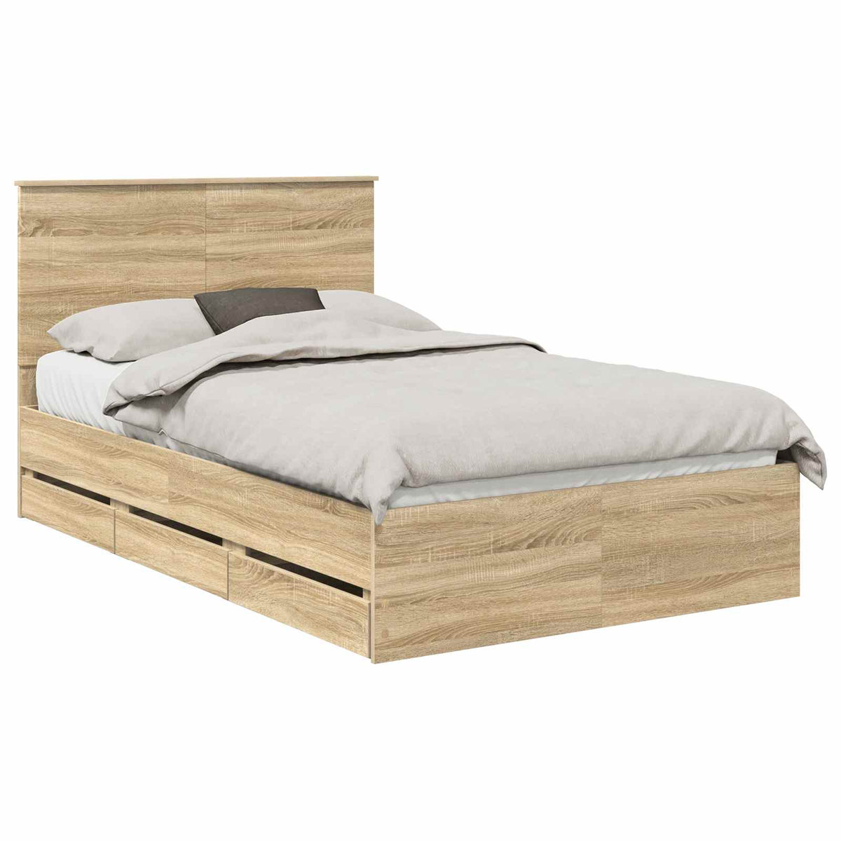 Bed Frame Sonoma Oak Engineer Wood