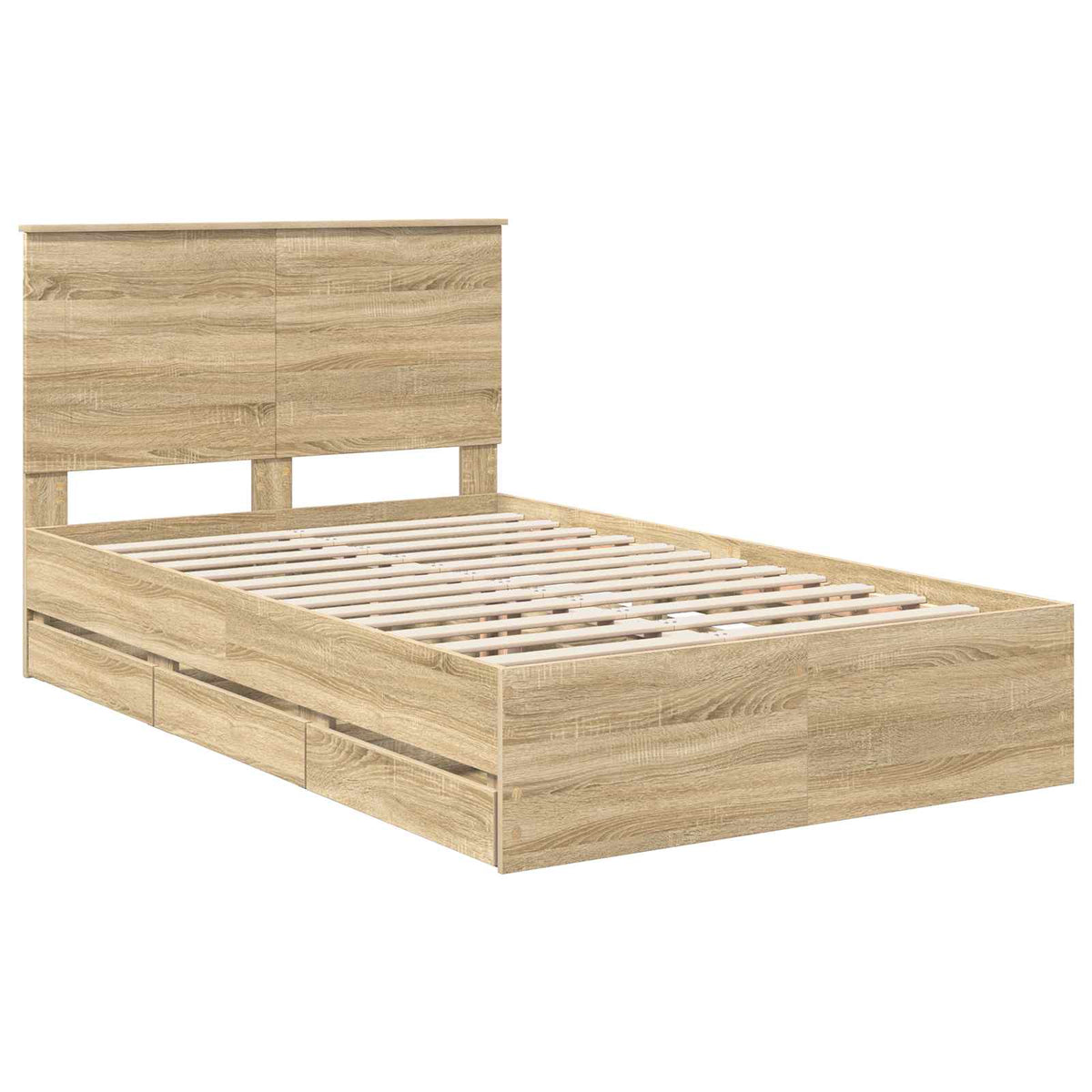 Bed Frame Sonoma Oak Engineer Wood