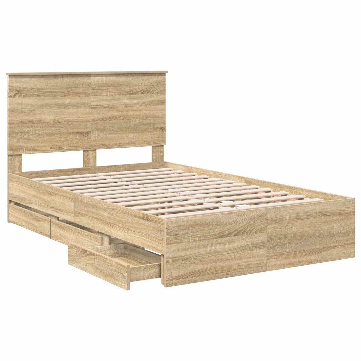 Bed Frame Sonoma Oak Engineer Wood