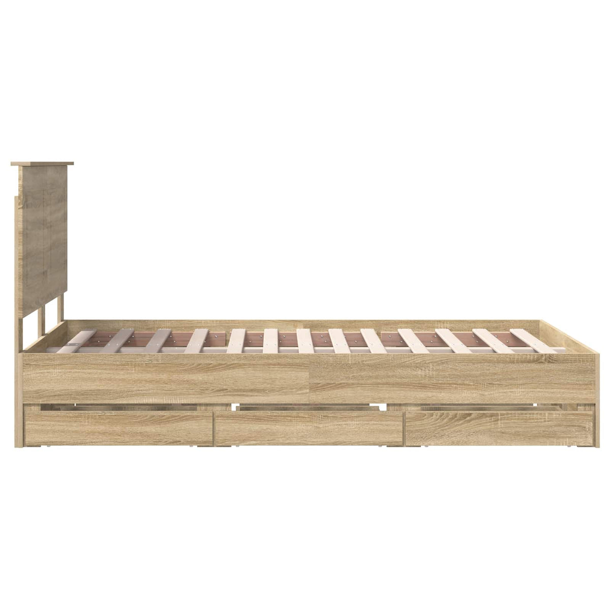 Bed Frame Sonoma Oak Engineer Wood