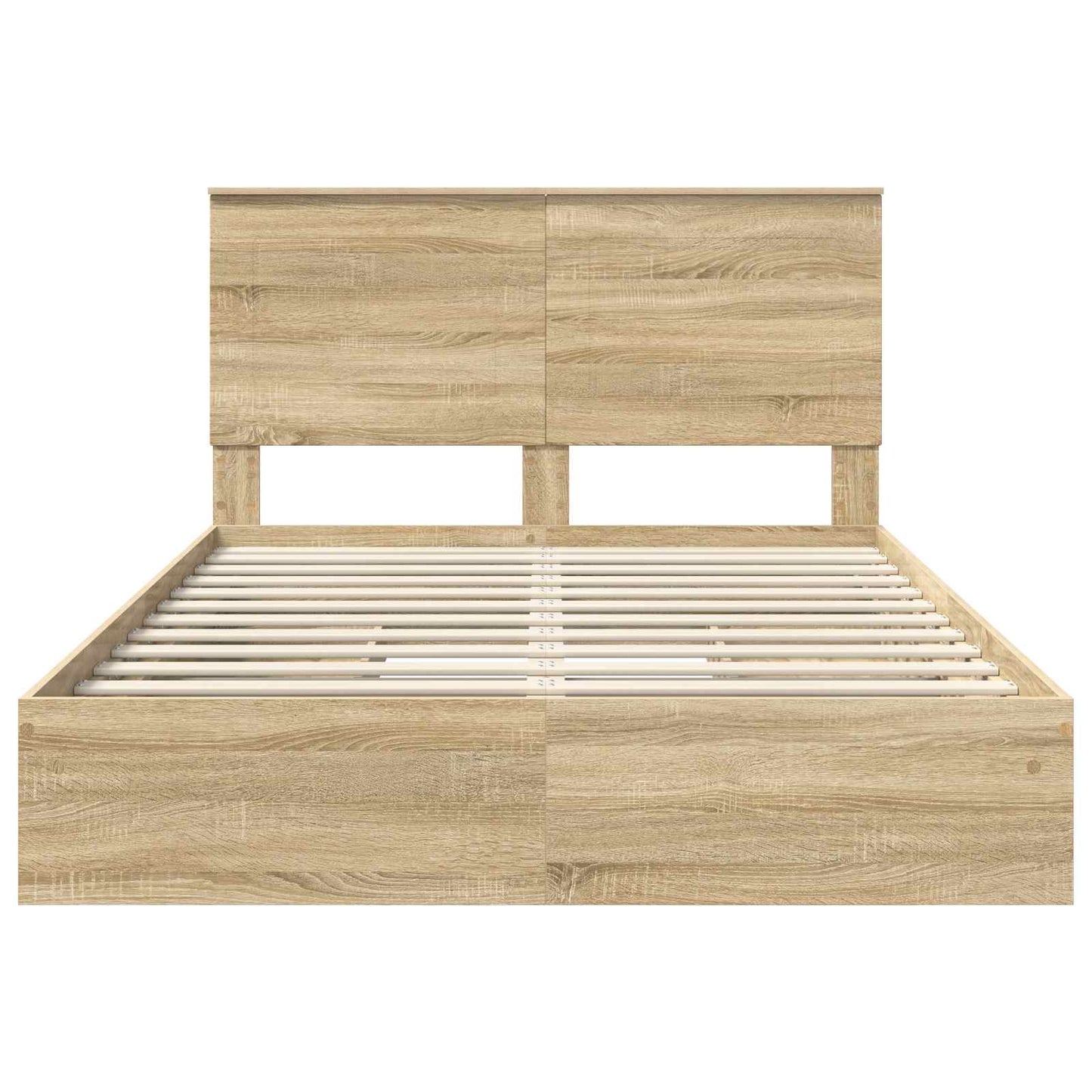 Storage Bed with Drawer Sonoma Oak 160 x 200 cm Engineered Wood