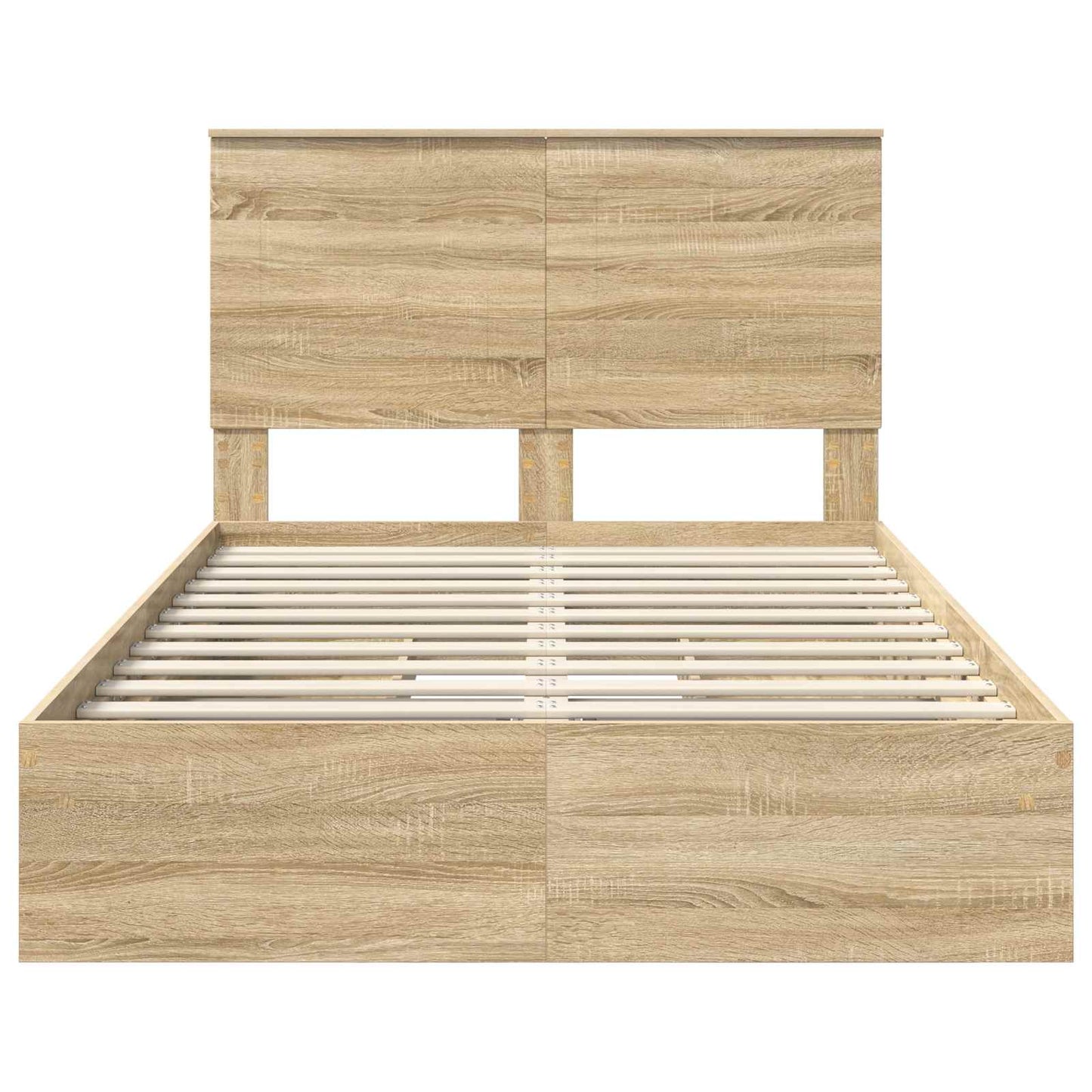 Storage Bed with Drawer Sonoma Oak 120 x 200 cm Engineered Wood